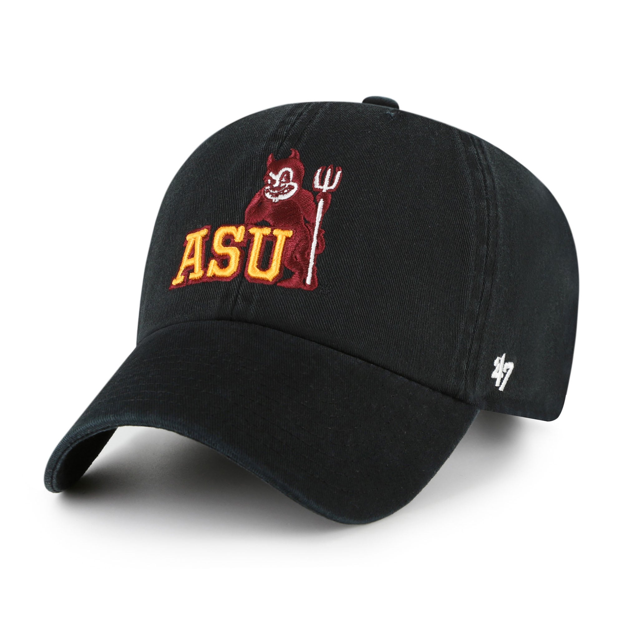 Unisex '47 Arizona State Sun Devils Black Vault Clean Up Adjustable Hat