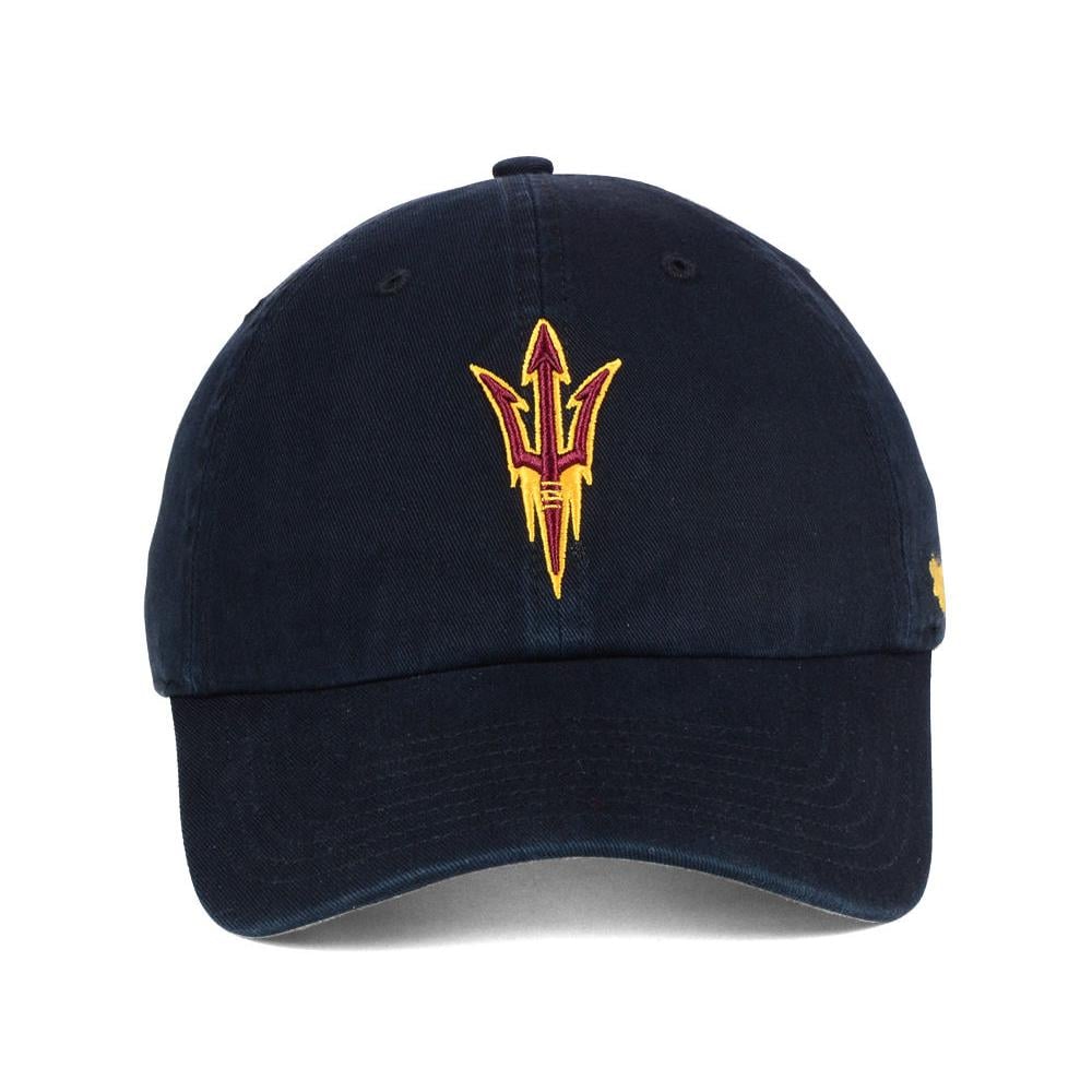 Unisex '47 Black Arizona State Sun Devils Mascot Clean Up Adjustable Hat