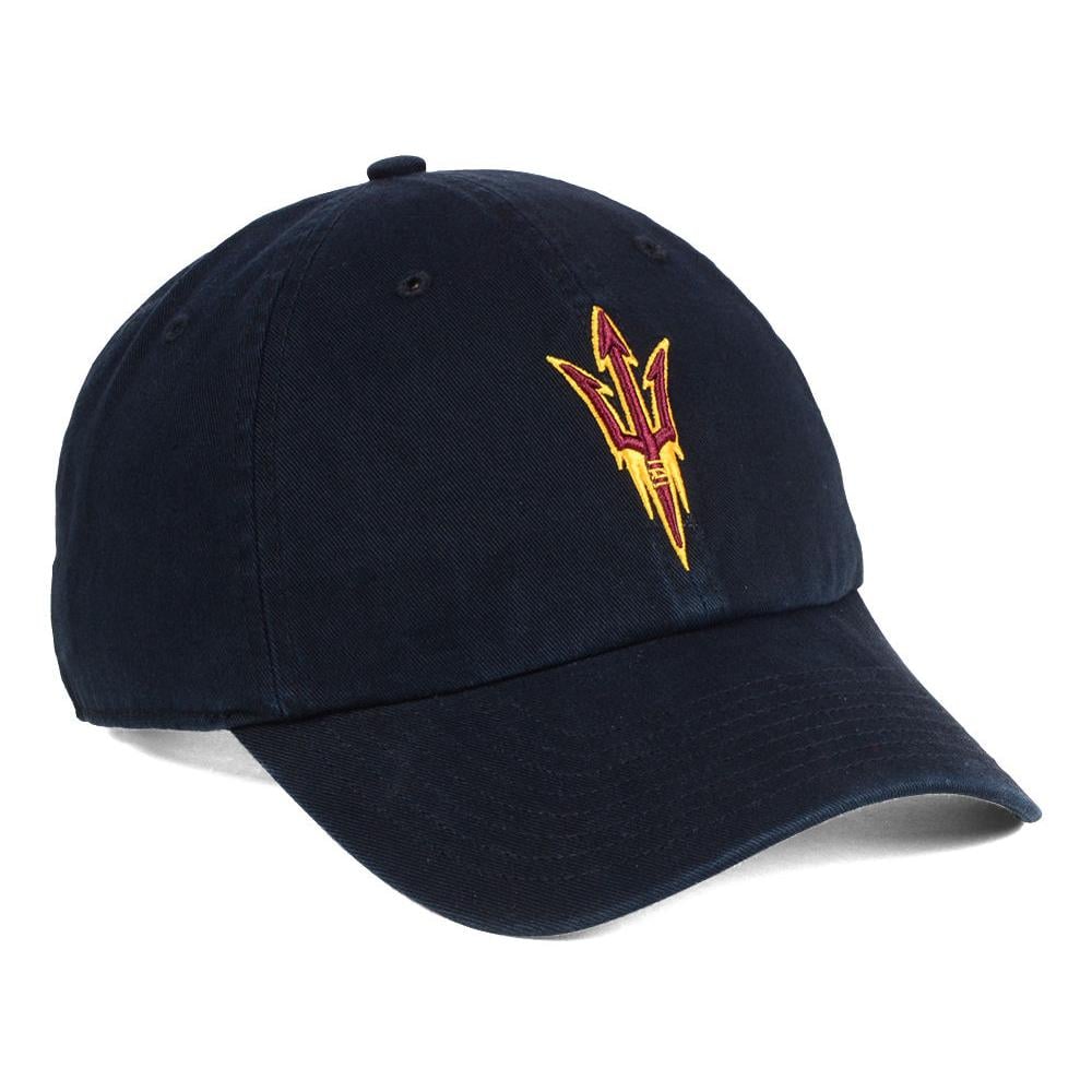Unisex '47 Black Arizona State Sun Devils Mascot Clean Up Adjustable Hat