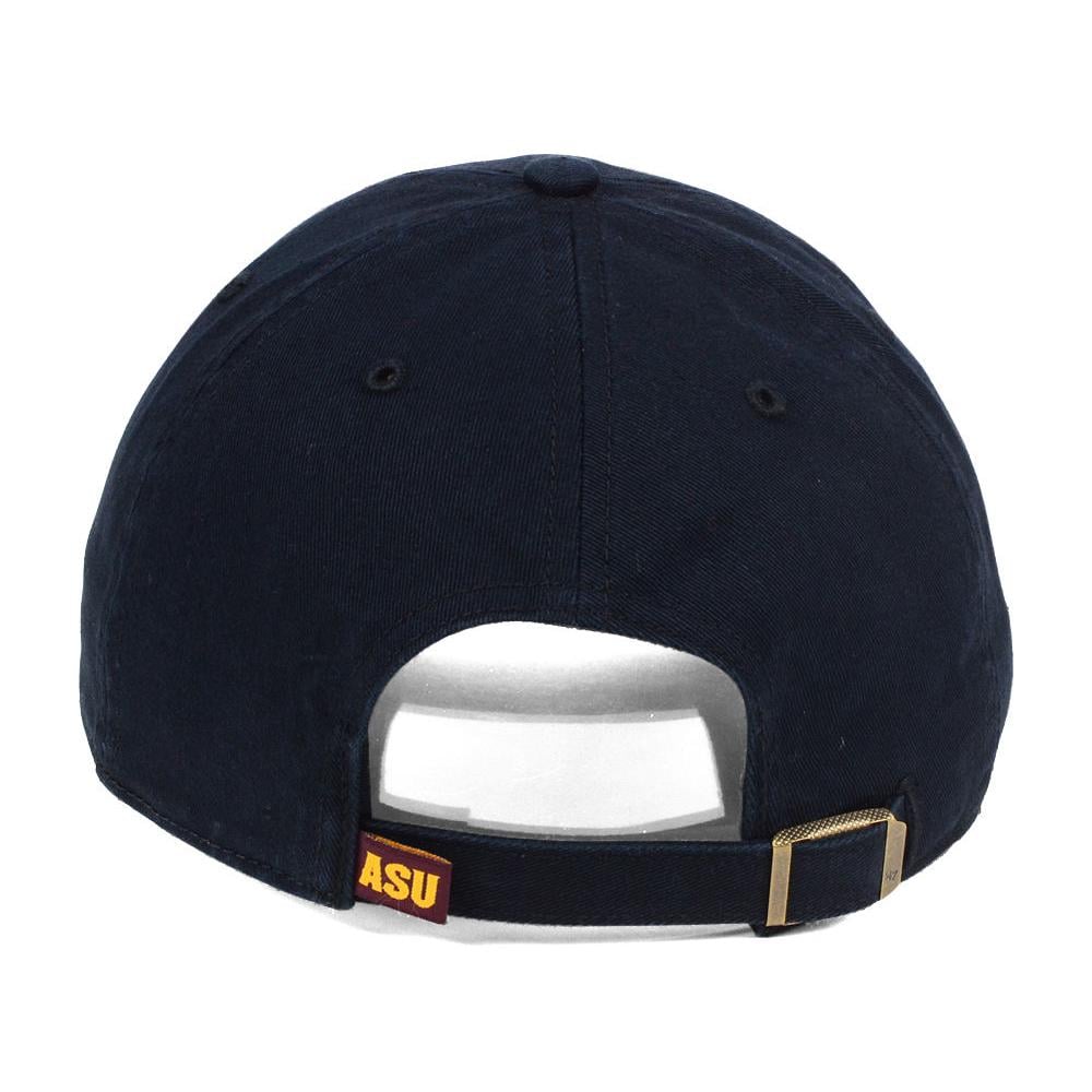 Unisex '47 Black Arizona State Sun Devils Mascot Clean Up Adjustable Hat