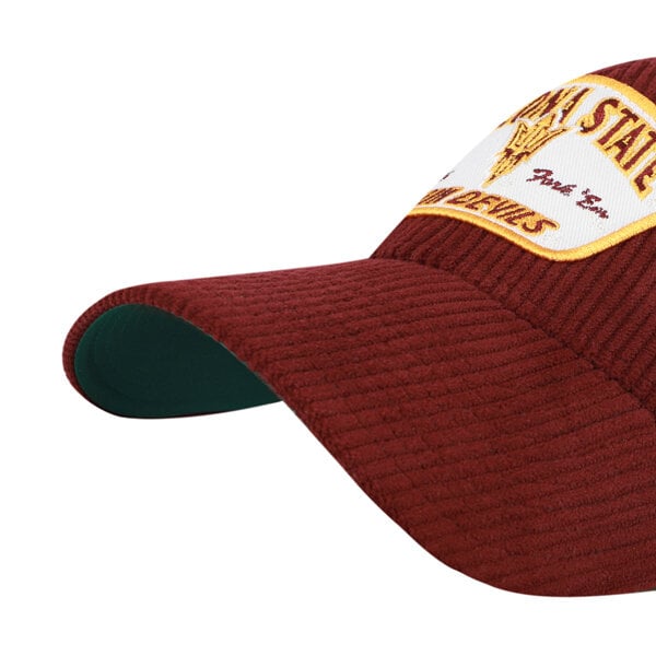 Casquette unisexe ajustable '47 Maroon Arizona State Sun Devils Accordia en velours côtelé MVP