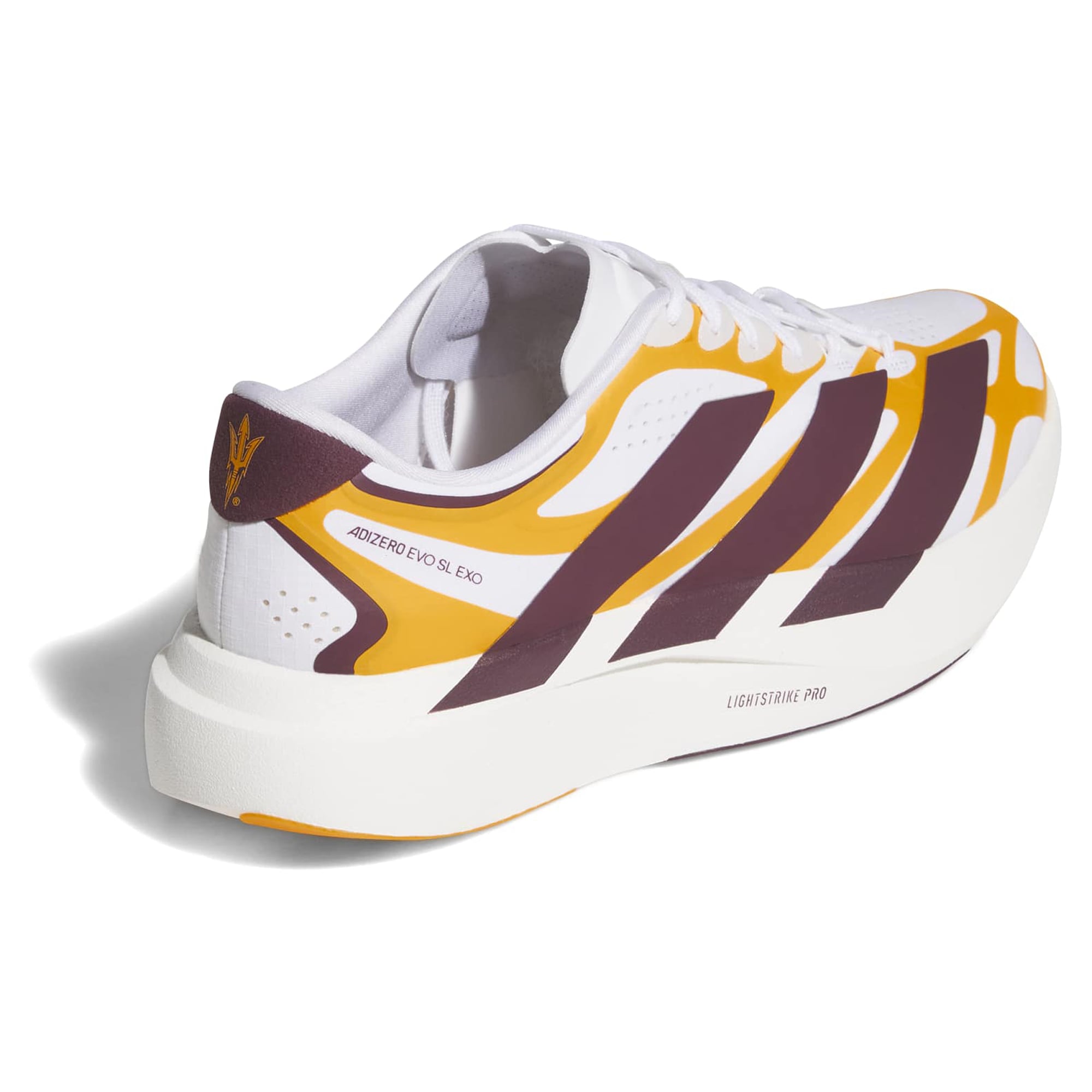 Unisex adidas White Arizona State Sun Devils Adizero EVO SL EXO Sneakers