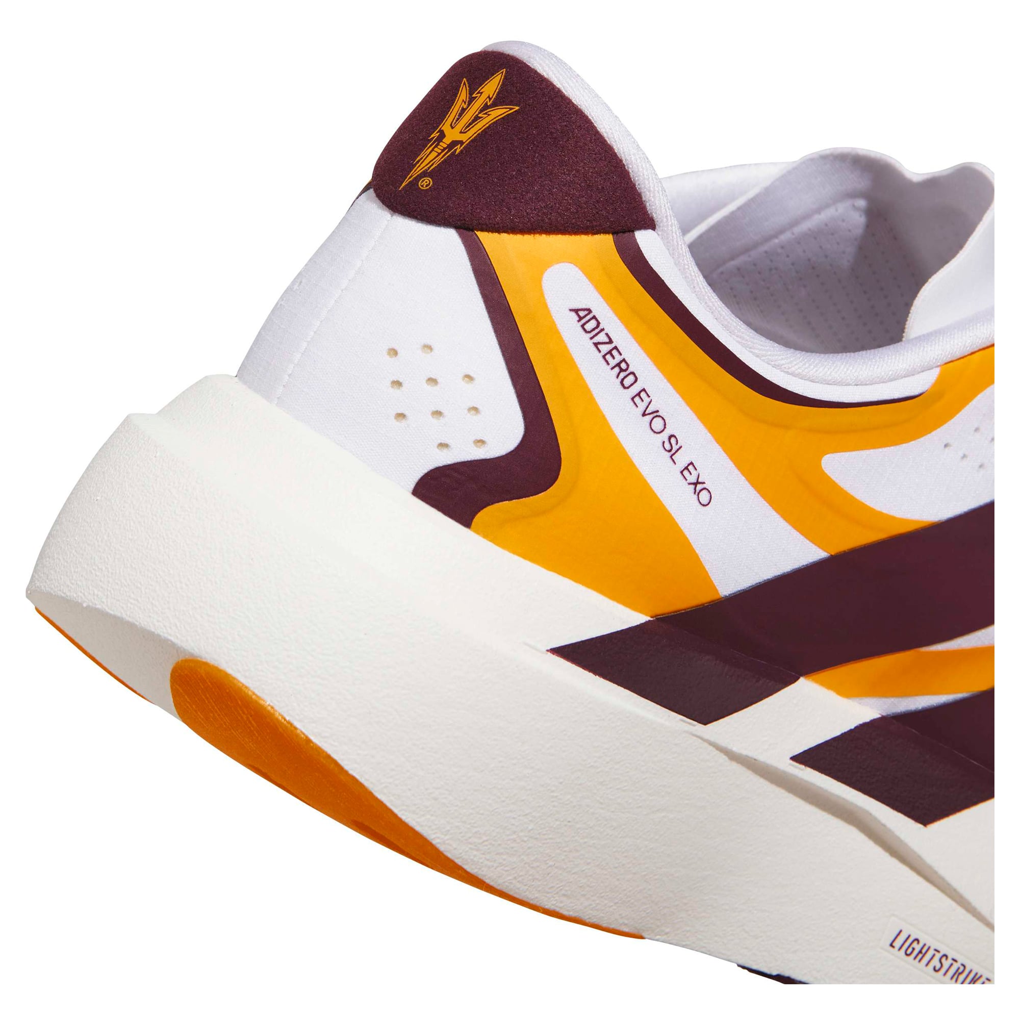 Unisex adidas White Arizona State Sun Devils Adizero EVO SL EXO Sneakers