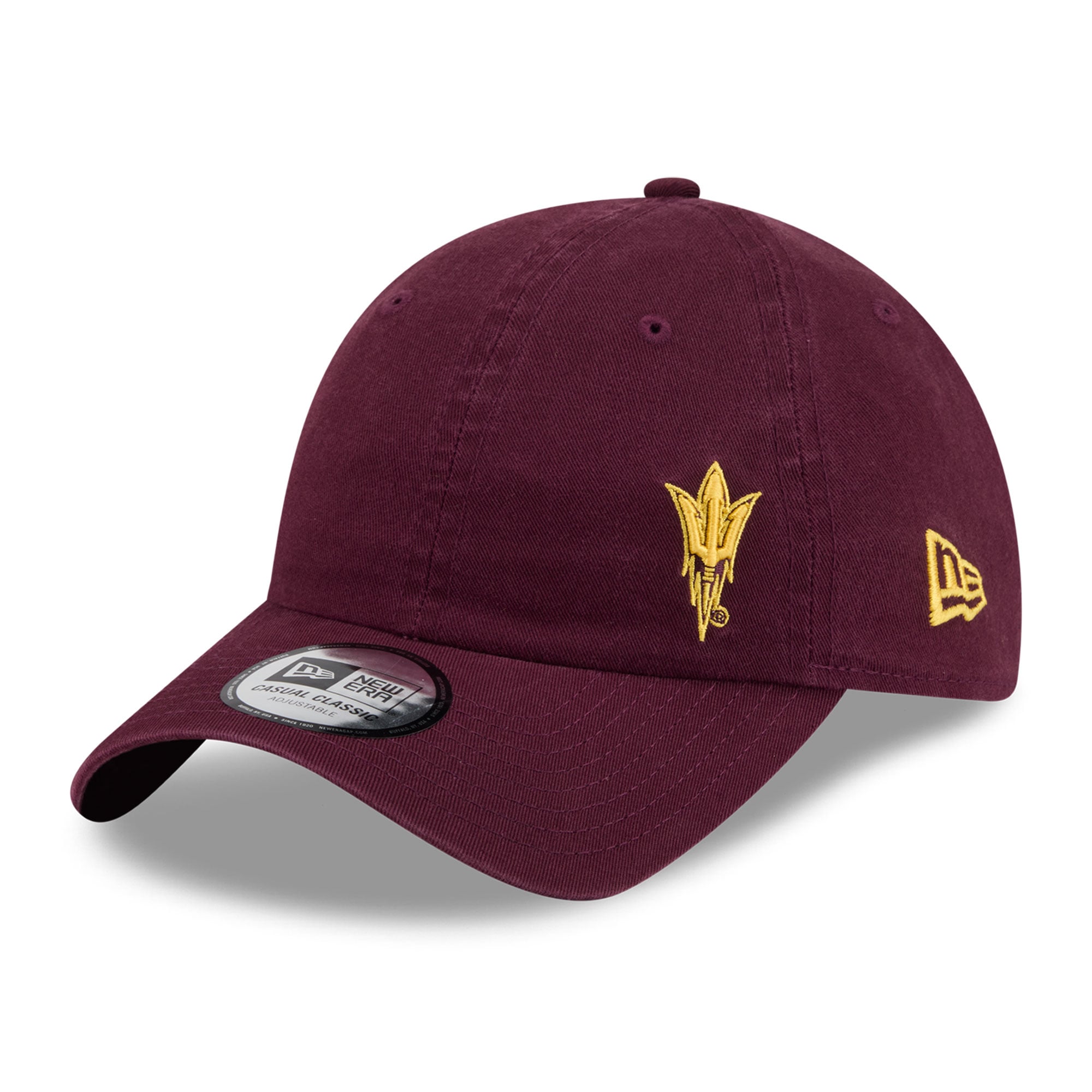 Casquette unisexe New Era marron Arizona State Sun Devils Offset classique décontractée et ajustable