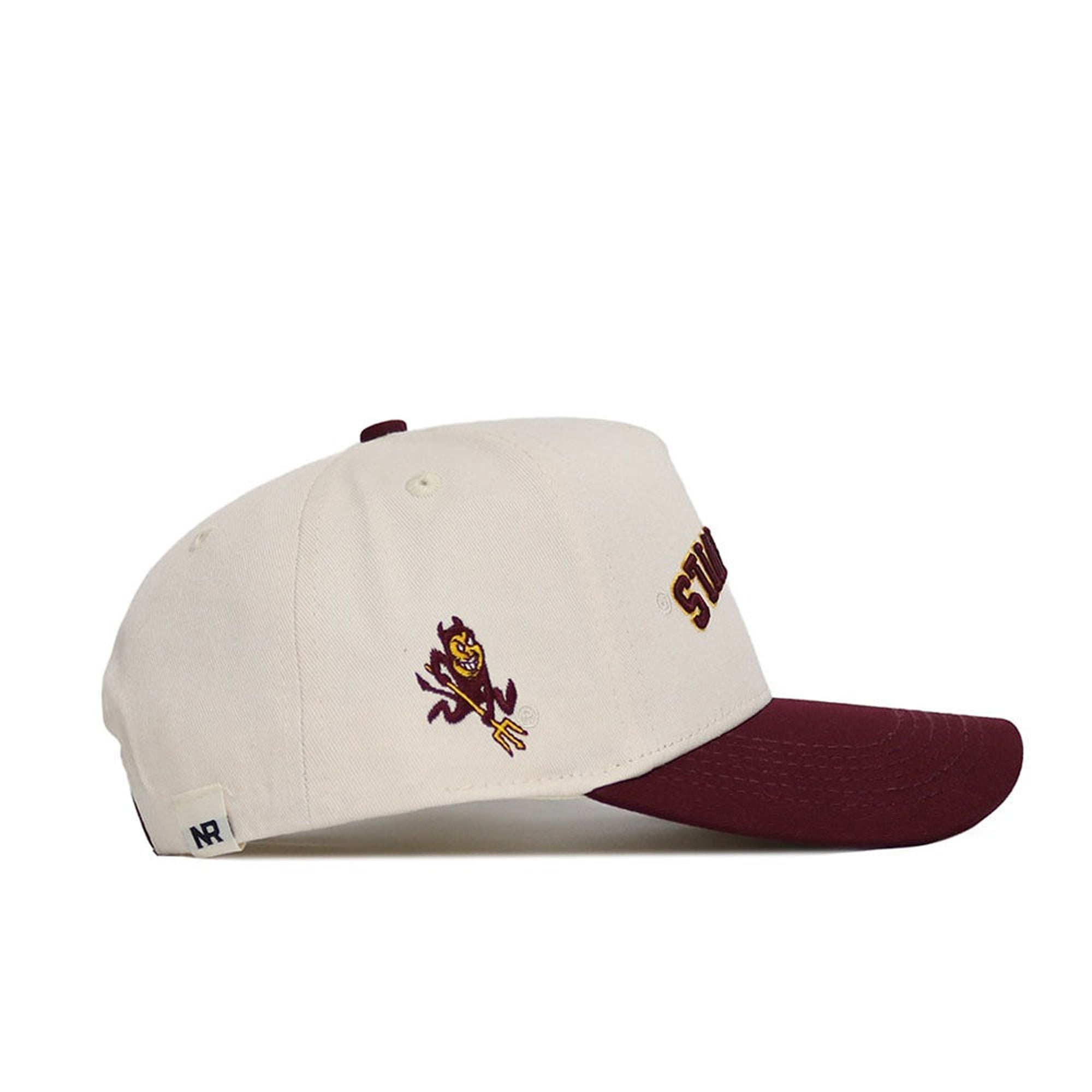Casquette unisexe No Rivals naturelle/bordeaux Arizona State Sun Devils à l'envers, couleurs classiques, ajustable