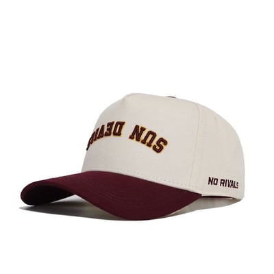 Arizona State Sun Devils No Rivals Unisex Upside Down Classic Colors Adjustable Hat - Natural/Maroon