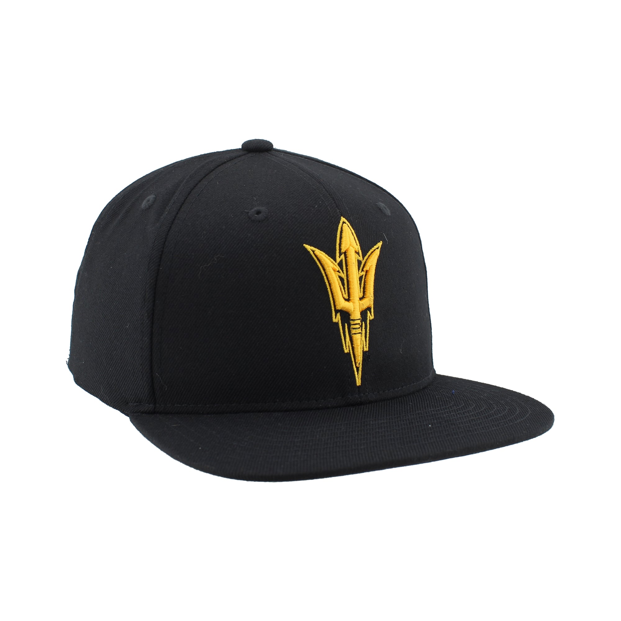 Casquette unisexe Zephyr noire Arizona State Sun Devils Slice 3D Z11 Snapback