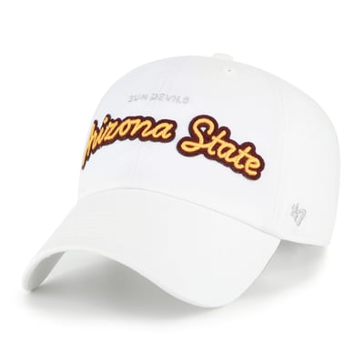 Arizona State Sun Devils '47 Women's Trendy Script Clean Up Adjustable Hat - White
