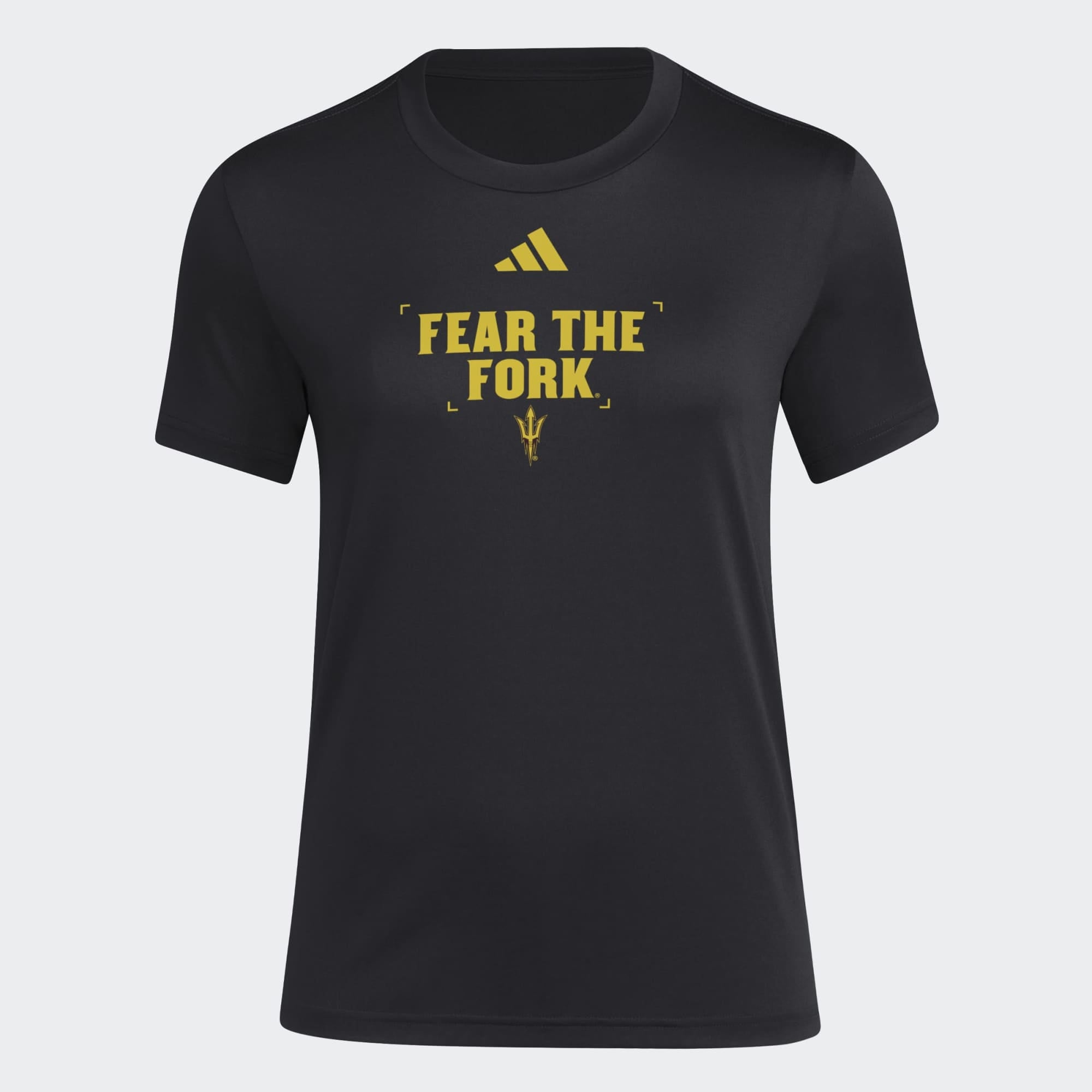 Women's adidas Black Arizona State Sun Devils Locker Slogan Pre-Game T-Shirt
