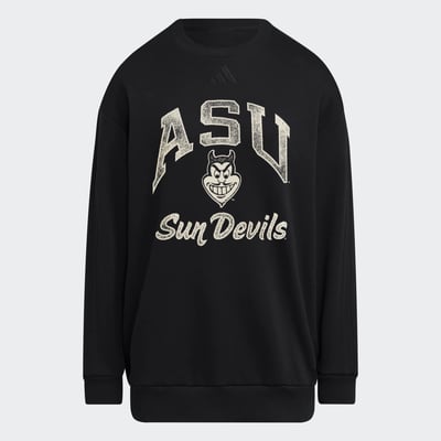  Arizona State Sun Devils adidas Women's Soft Lux Sweatshirt - Black