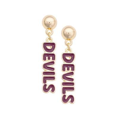Arizona State Sun Devils CANVAS Style Women's Nameplate Earrings