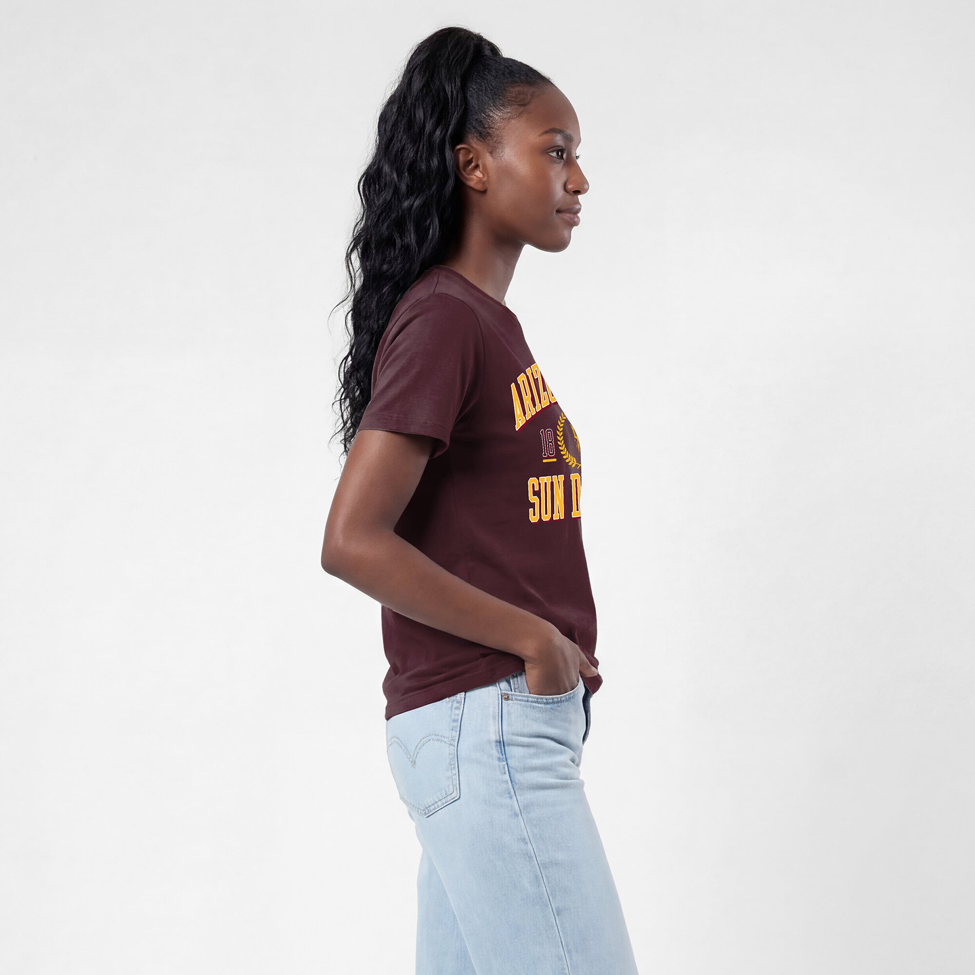 Women's Champion Maroon Arizona State Sun Devils Lifestyle T-Shirt