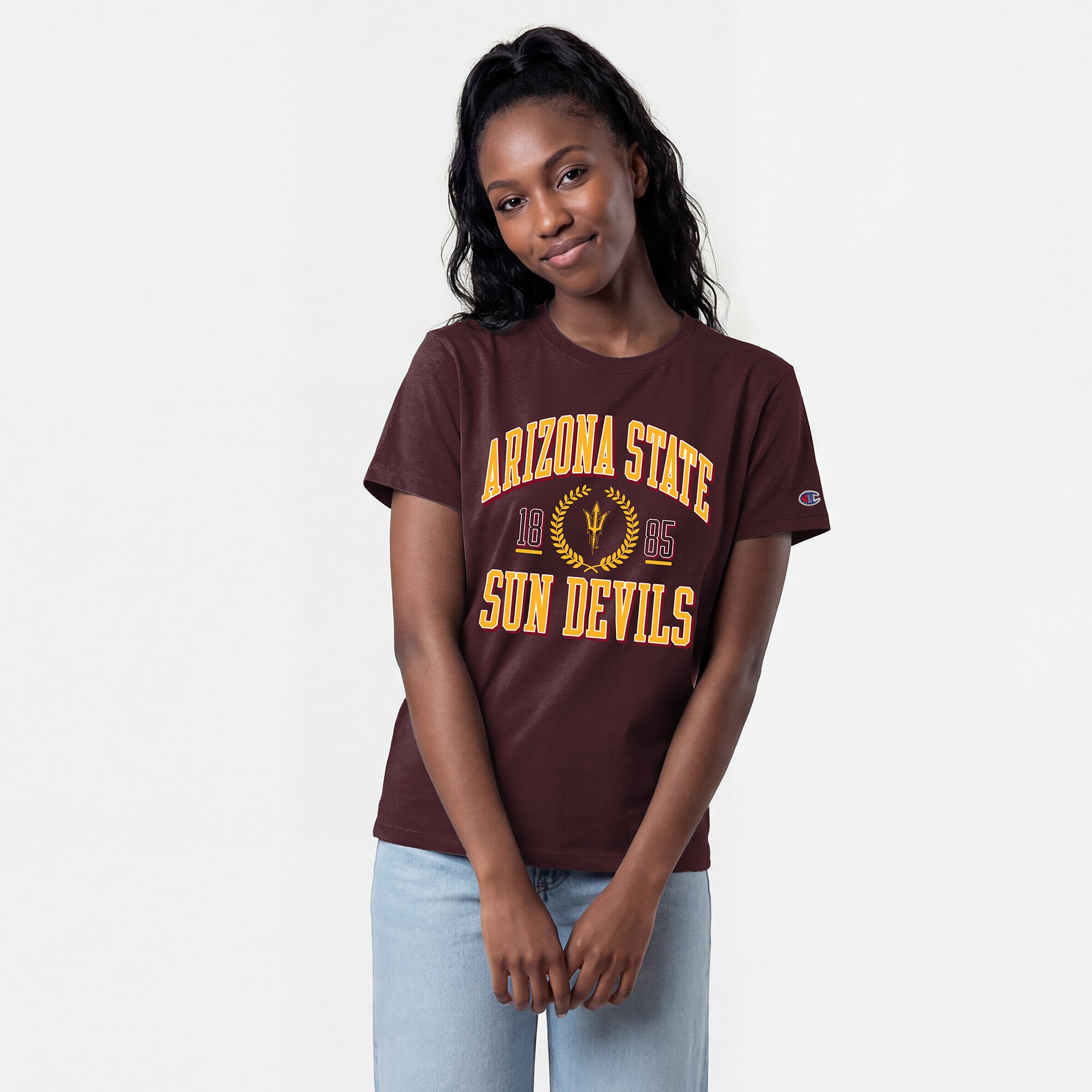 Women's Champion Maroon Arizona State Sun Devils Lifestyle T-Shirt