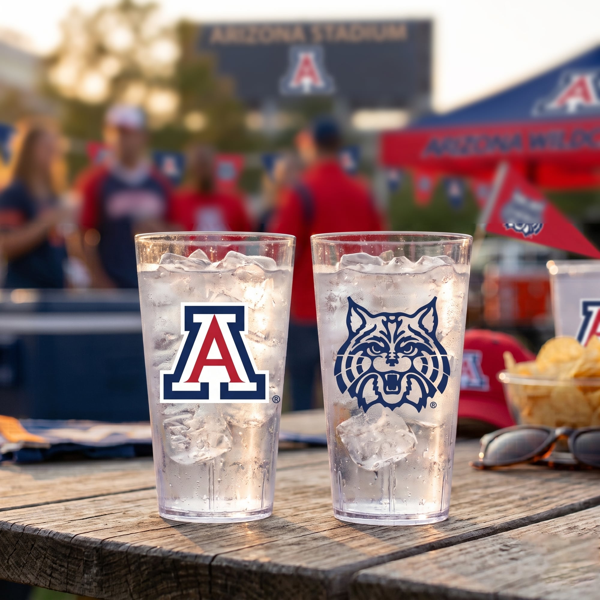 Arizona Wildcats 24oz. Two-Pack Tritan Tumbler Set