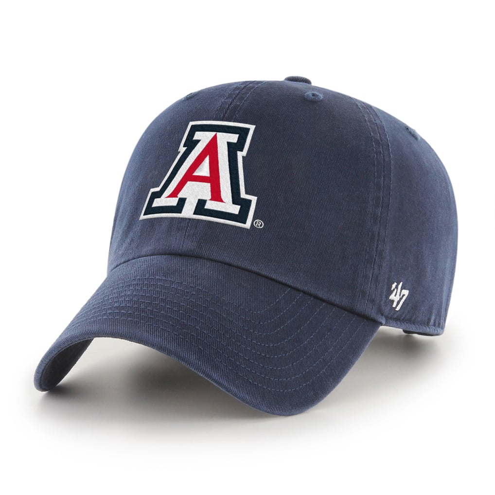 Men's '47 Navy Arizona Wildcats Logo Clean Up Adjustable Hat