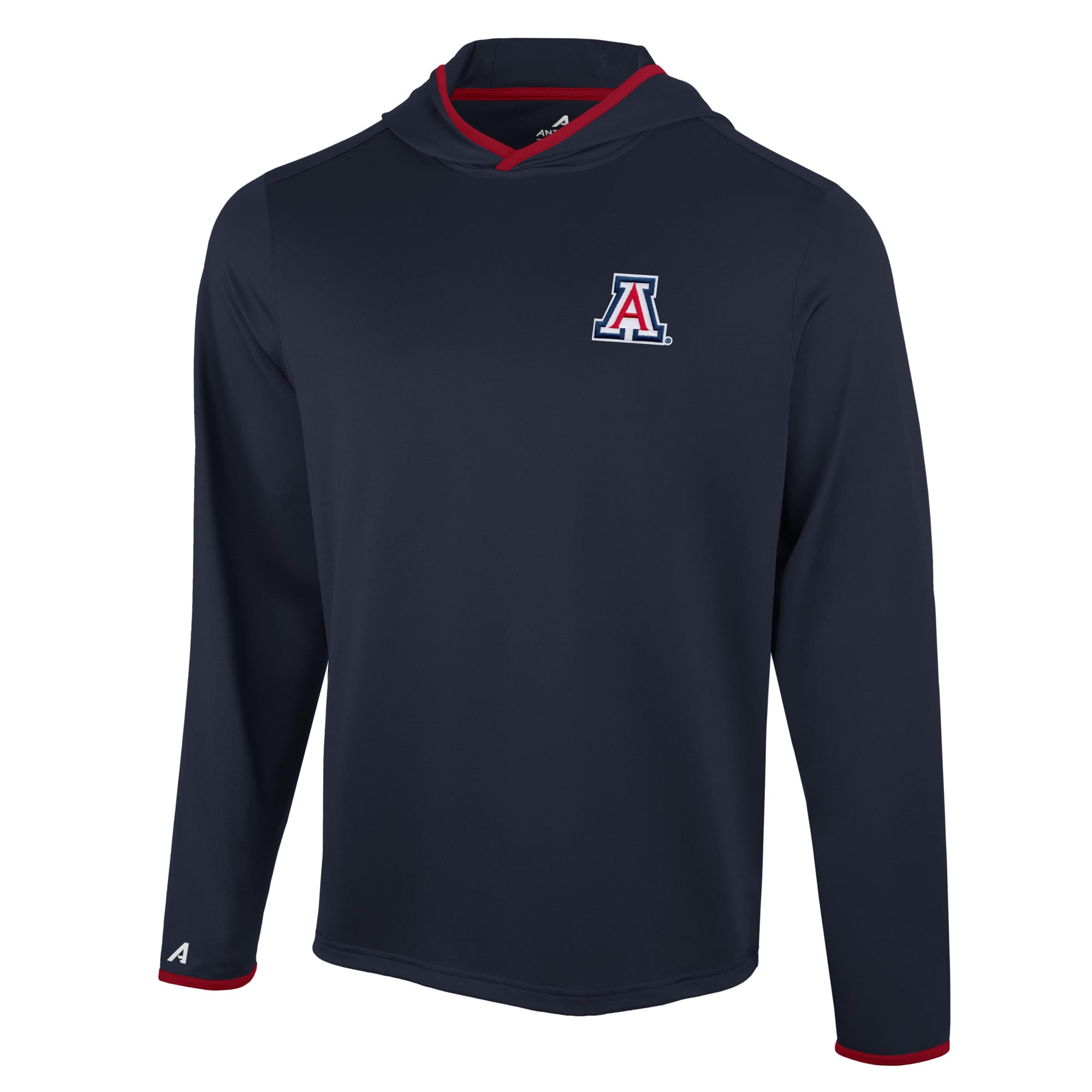 T-shirt à capuche manches longues pour homme Antigua Navy Arizona Wildcats Brink Color Pop
