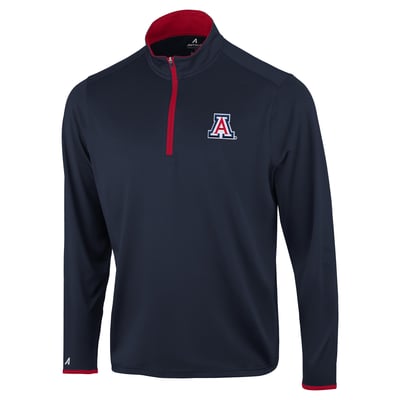  Arizona Wildcats Antigua Brink Color Pop Quarter-Zip Pullover - Navy