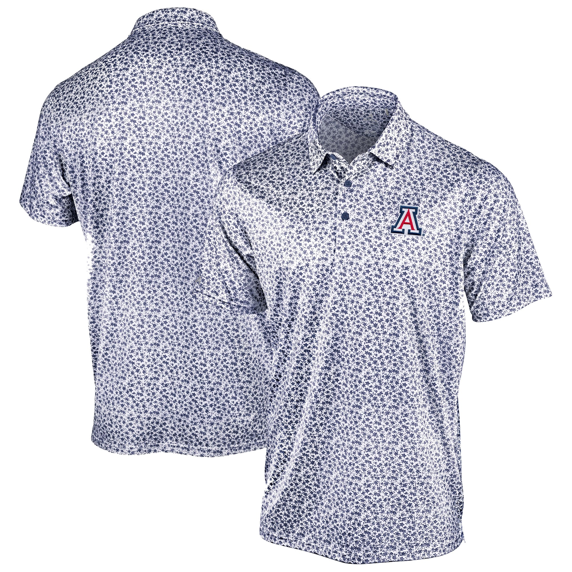 Men's Antigua Navy Arizona Wildcats Flourish Polo
