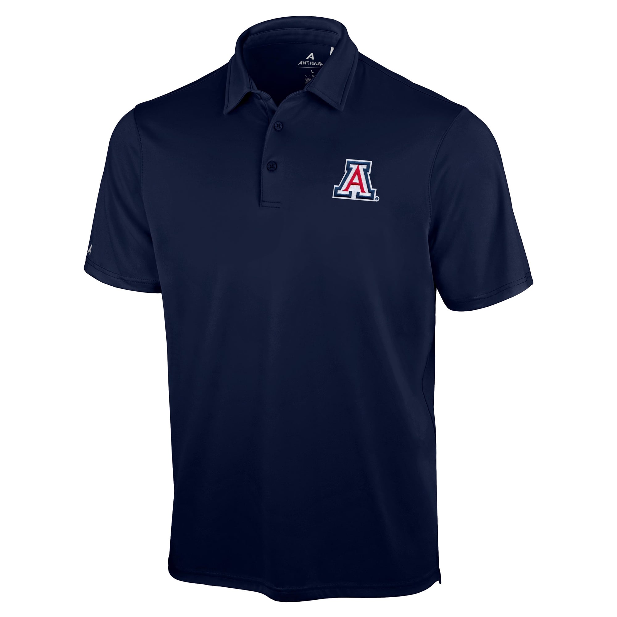 Men's Antigua Navy Arizona Wildcats Unshakeable Solid Polo