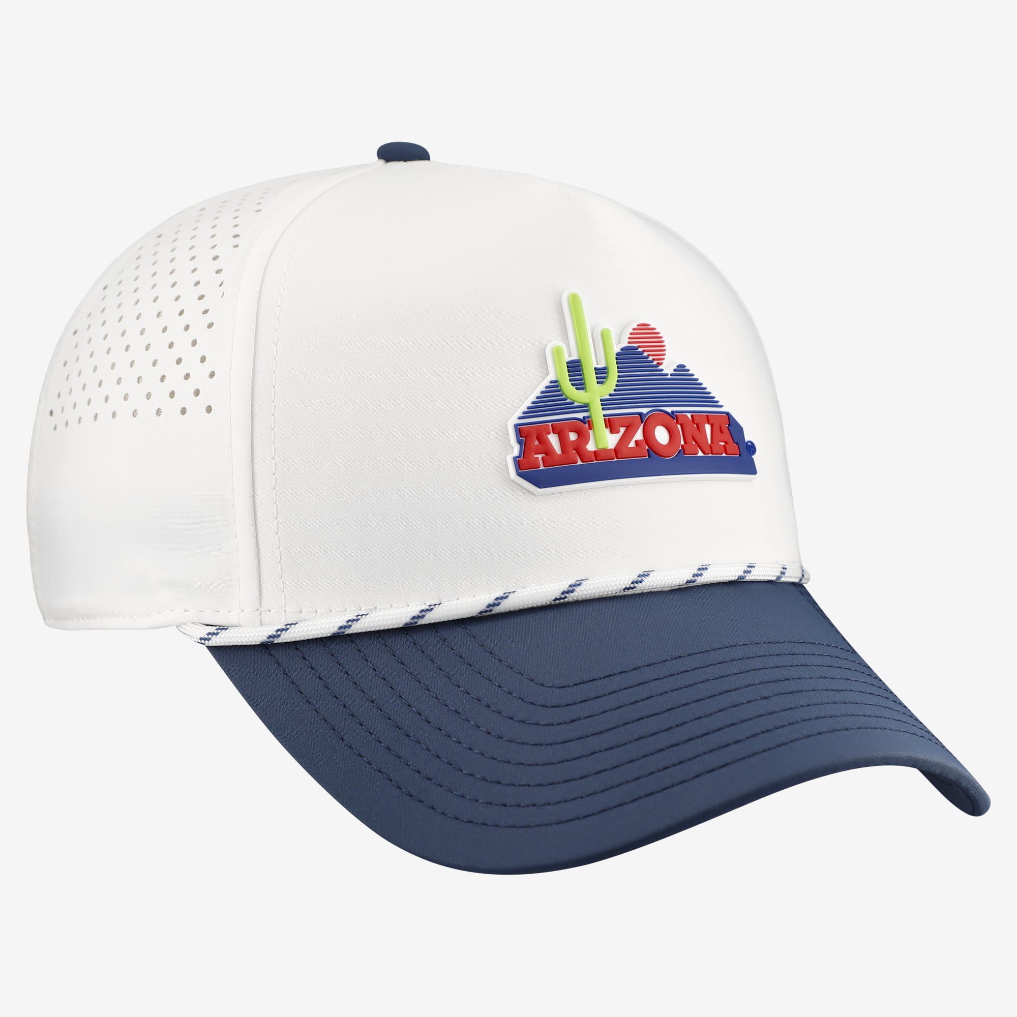 Men's Branded Bills White/Navy Arizona Wildcats Classic Adjustable Rope Hat