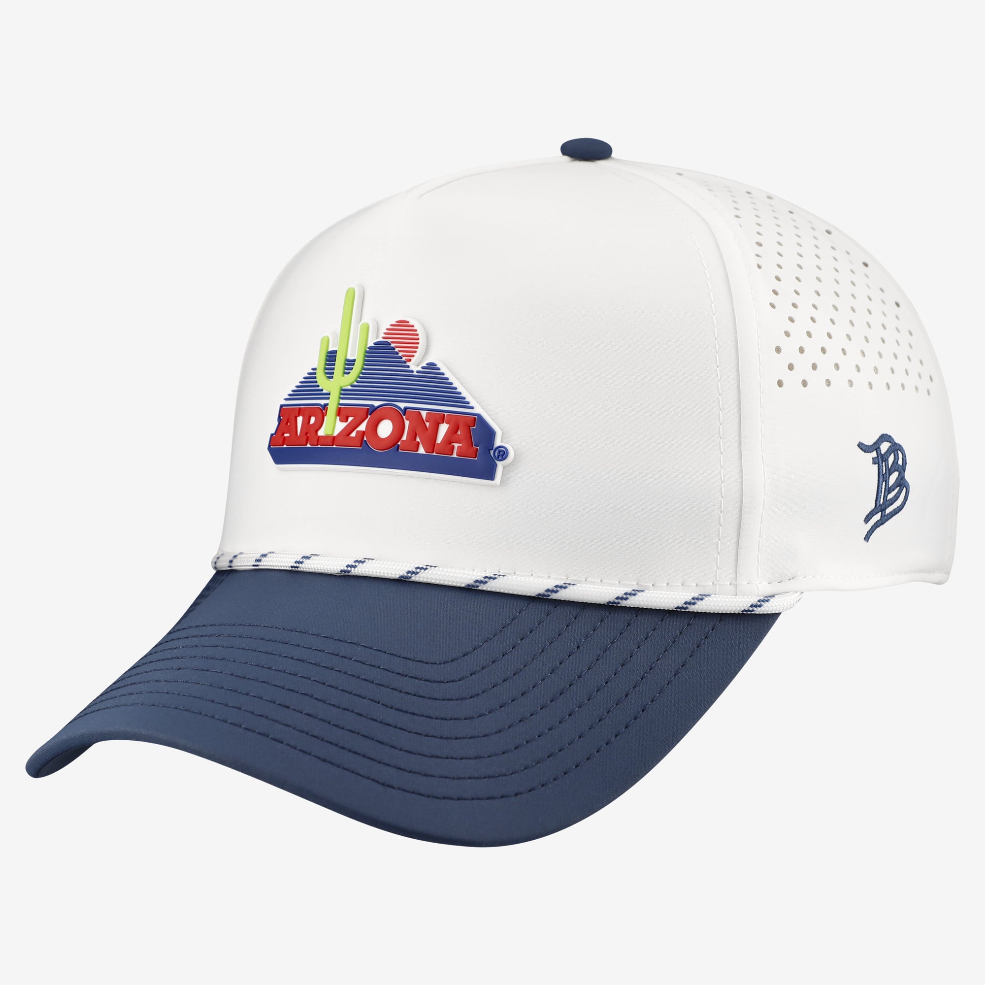 Men's Branded Bills  White/Navy Arizona Wildcats Classic Adjustable Rope Hat