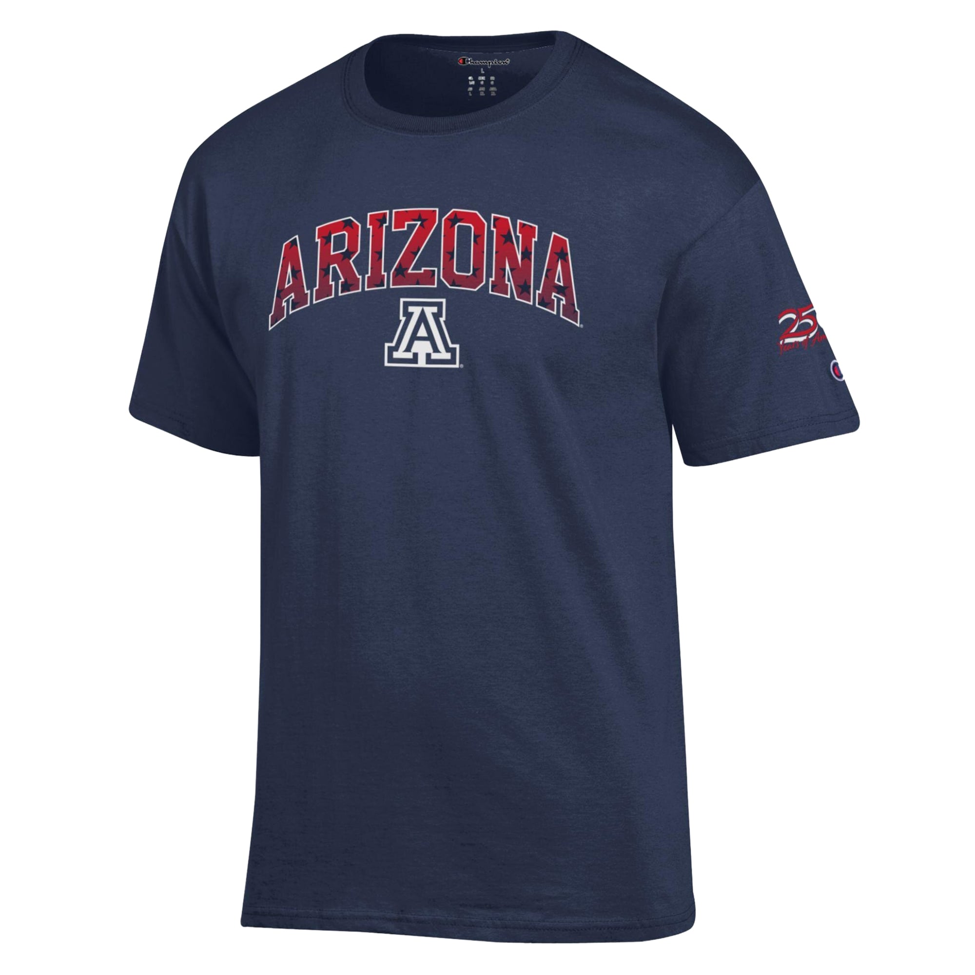 Men's Champion Navy Arizona Wildcats Americana 250th Arch T-Shirt