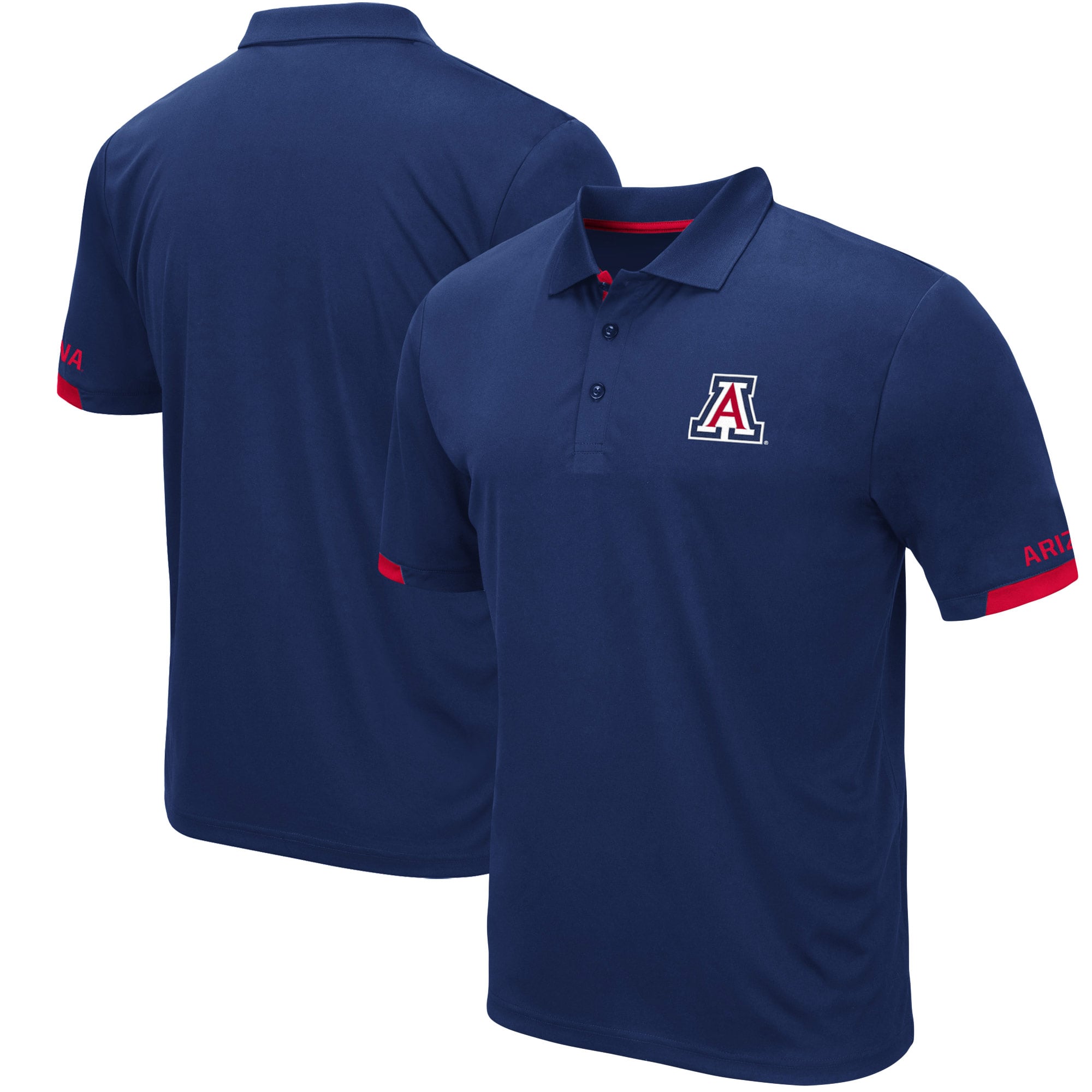 Polo léger Santry bleu marine Colosseum pour homme des Arizona Wildcats