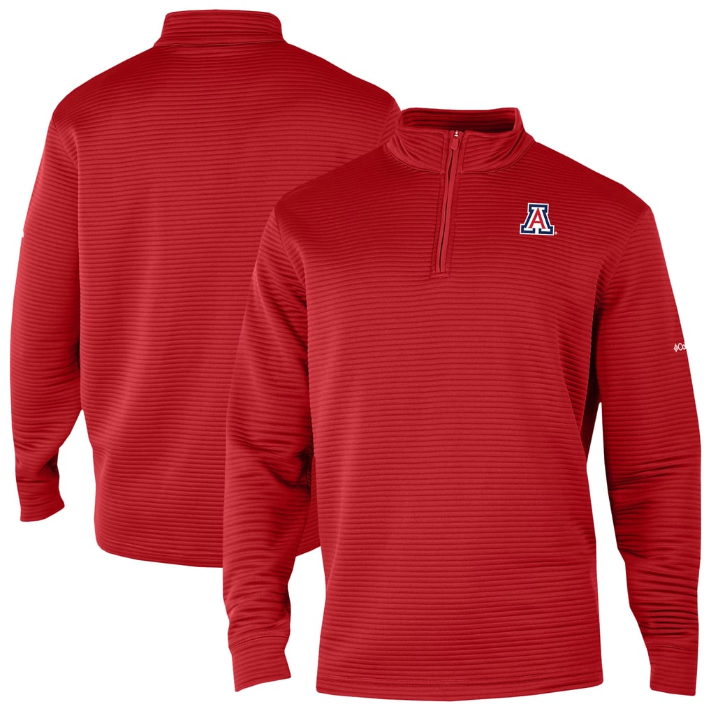 Men's Columbia Red Arizona Wildcats Omni-Wick Pack It Up Quarter-Zip ...