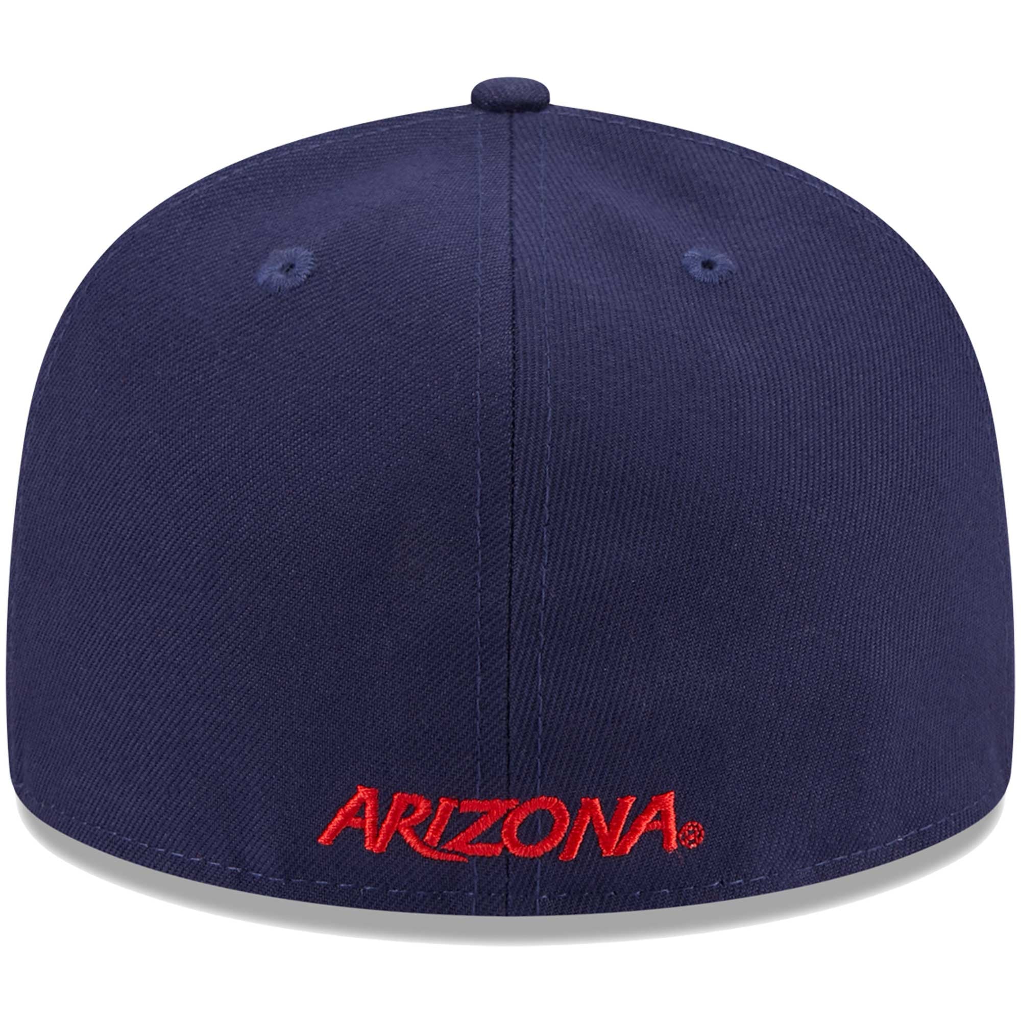 Casquette ajustée 59FIFTY Arizona Wildcats bleu marine New Era pour homme
