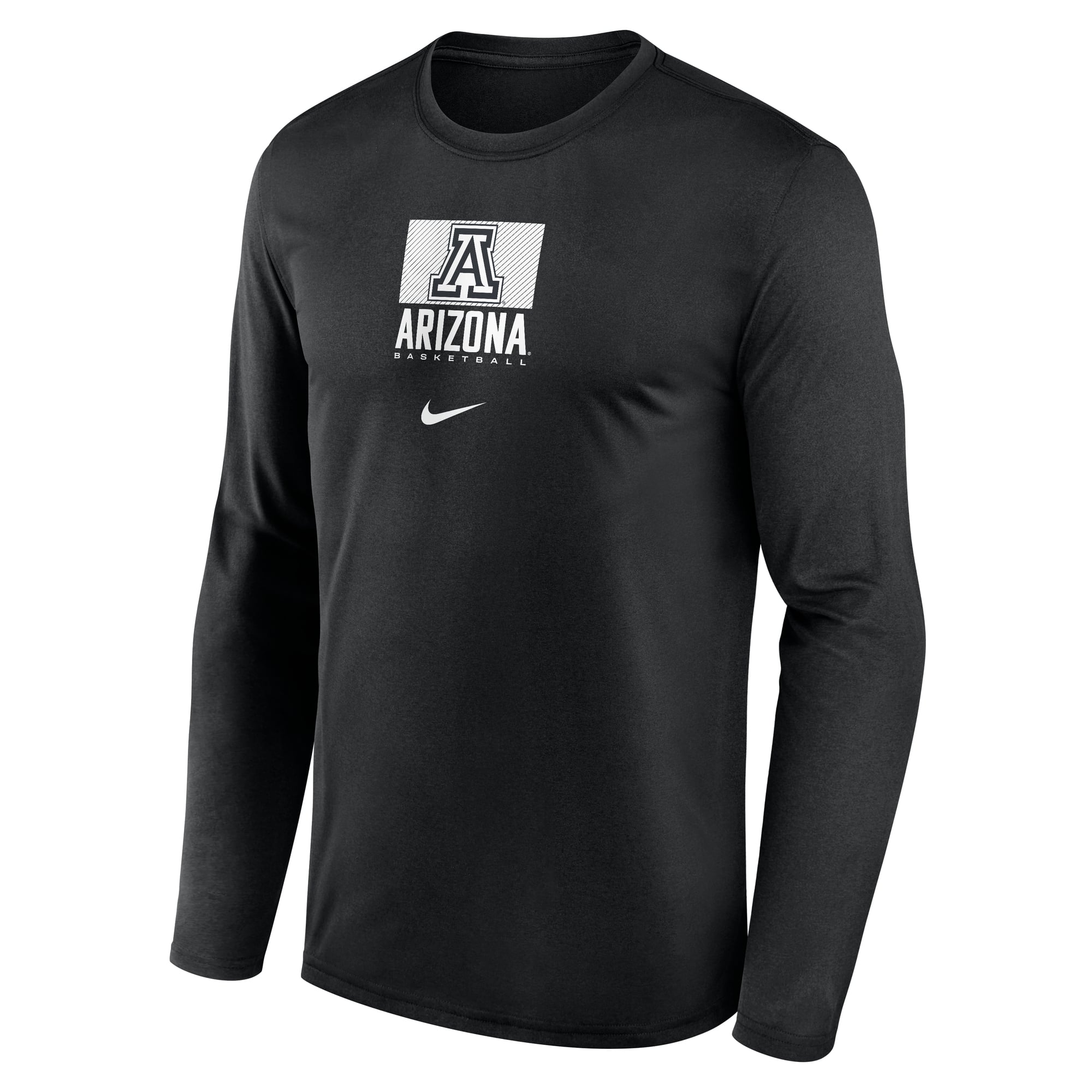 T-shirt à manches longues Nike Arizona Wildcats Courtside Legend Dri-FIT noir pour homme