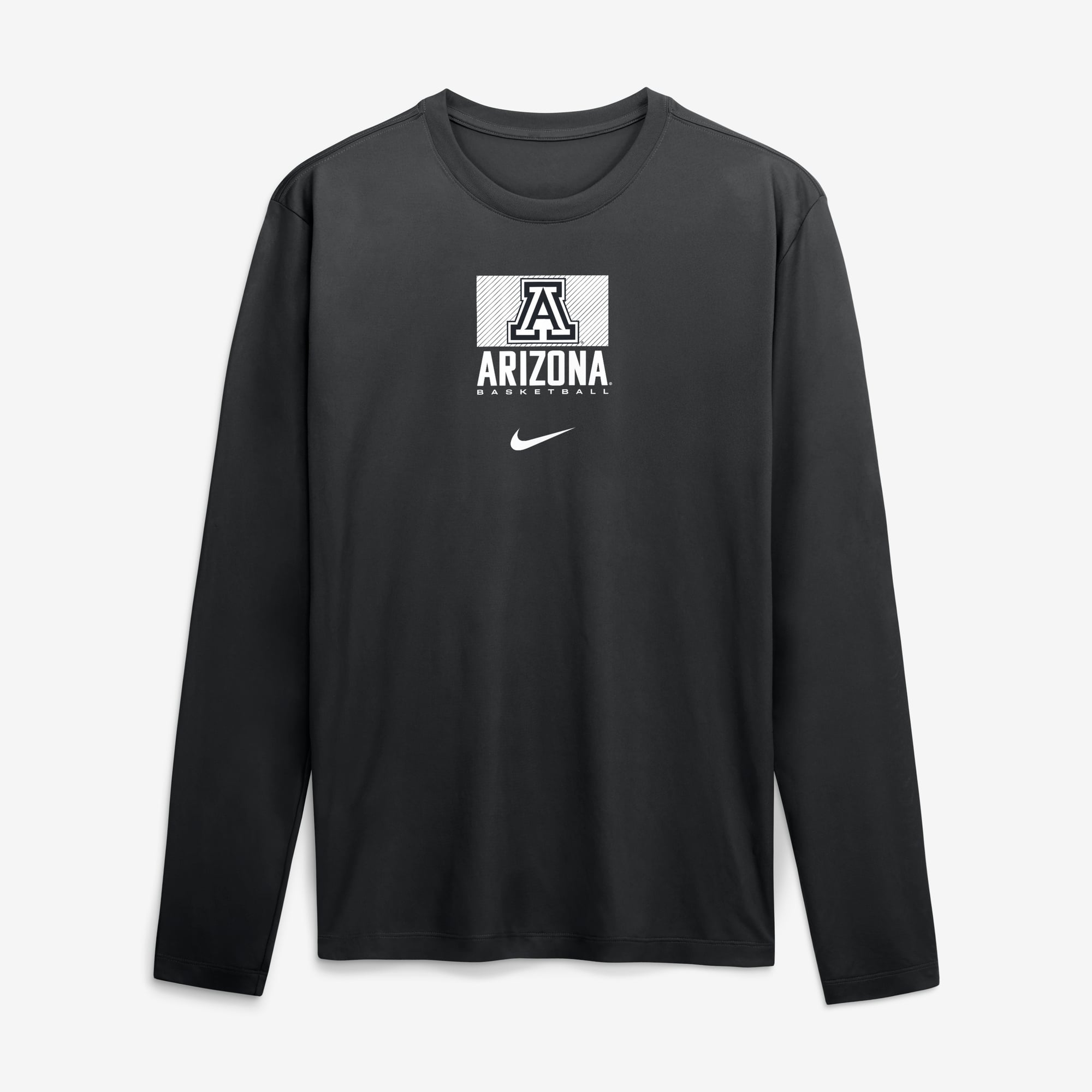T-shirt à manches longues Nike Arizona Wildcats Courtside Legend Dri-FIT noir pour homme