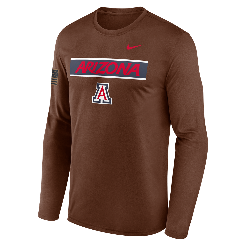 Arizona Wildcats Nike 2026 Military Appreciation Dri-FIT Long Sleeve T ...