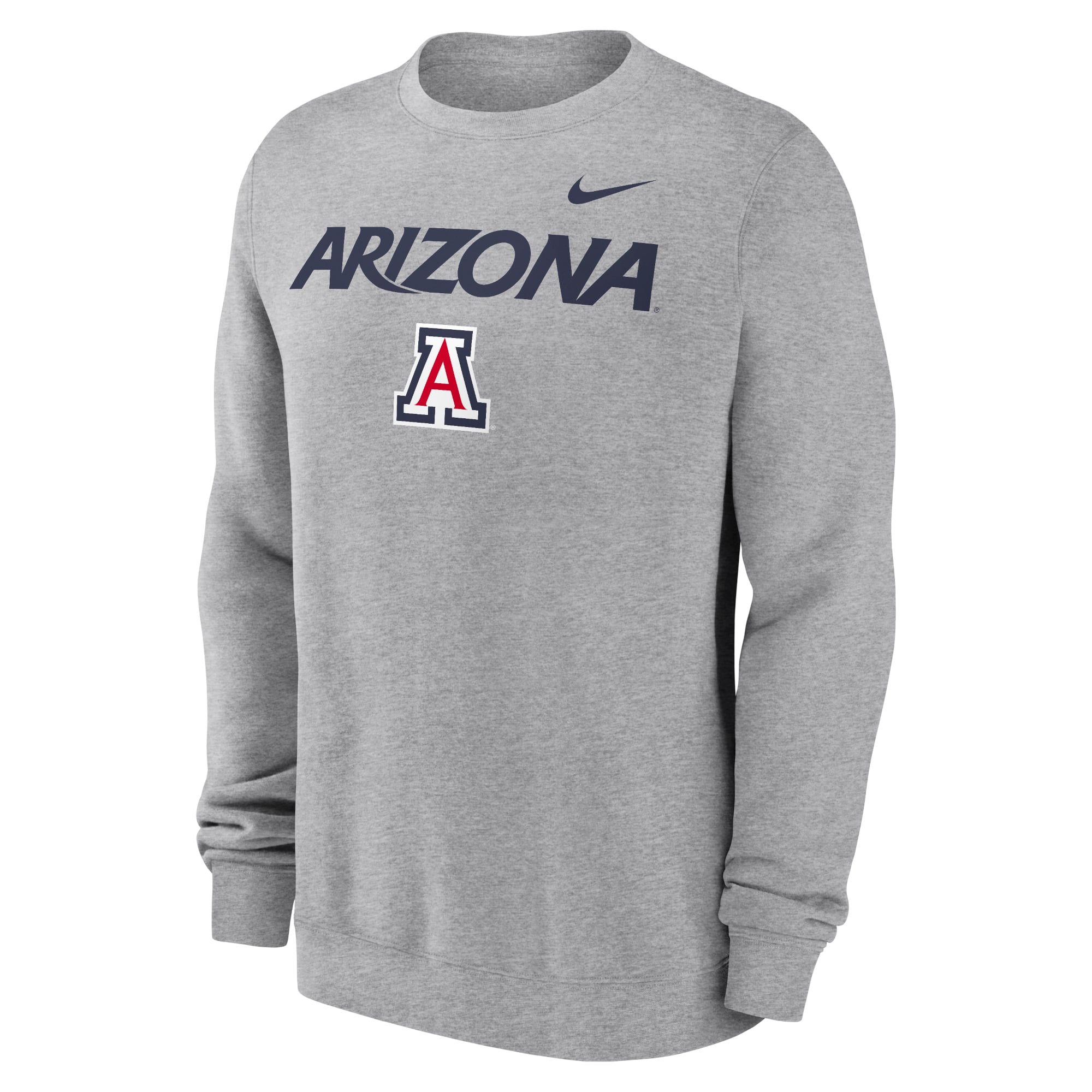 Sweat-shirt à enfiler Nike Heather Grey Arizona Wildcats Primetime Primary Stack pour hommes