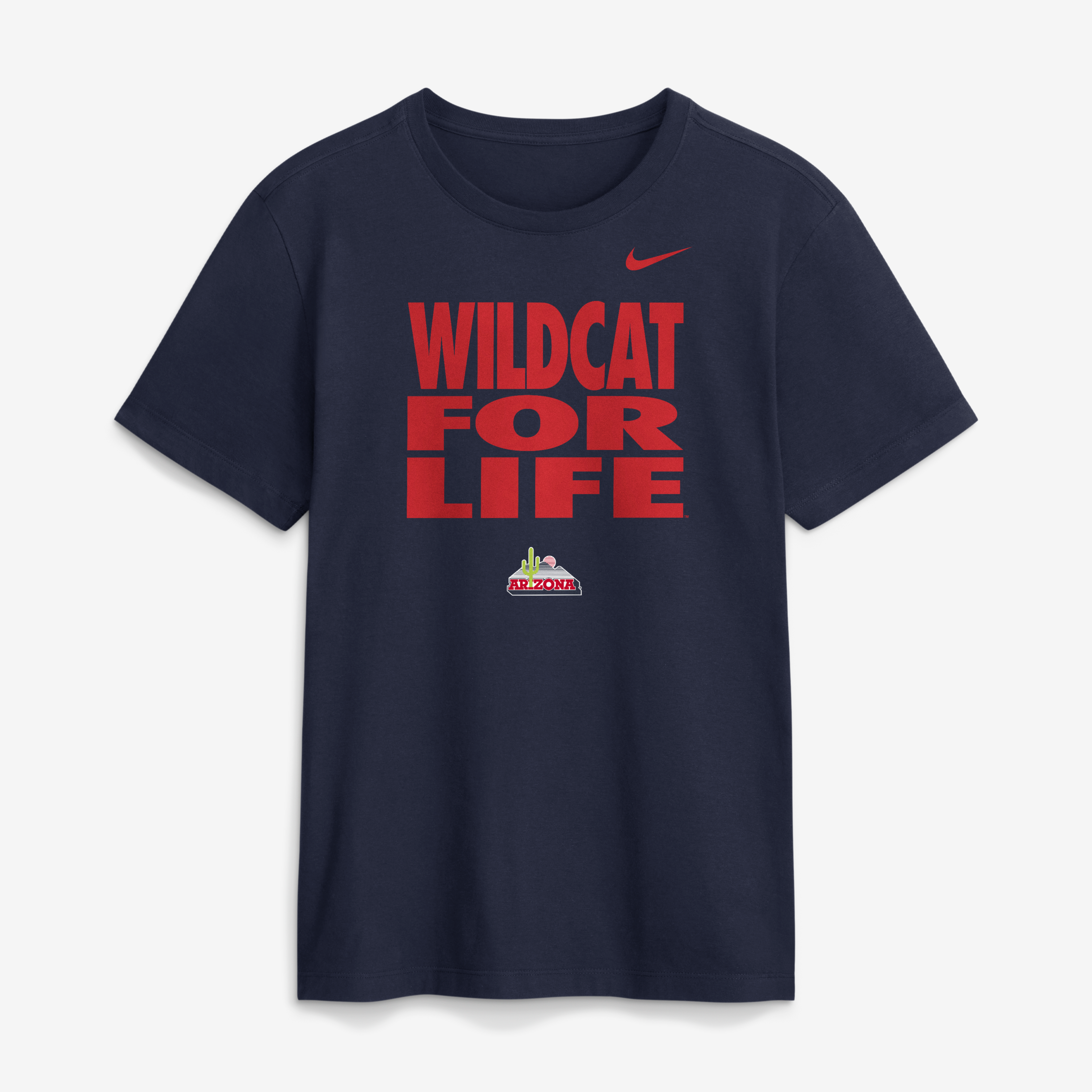 Men's Nike Navy Arizona Wildcats 2026 Sideline Dri-FIT Slogan T-Shirt