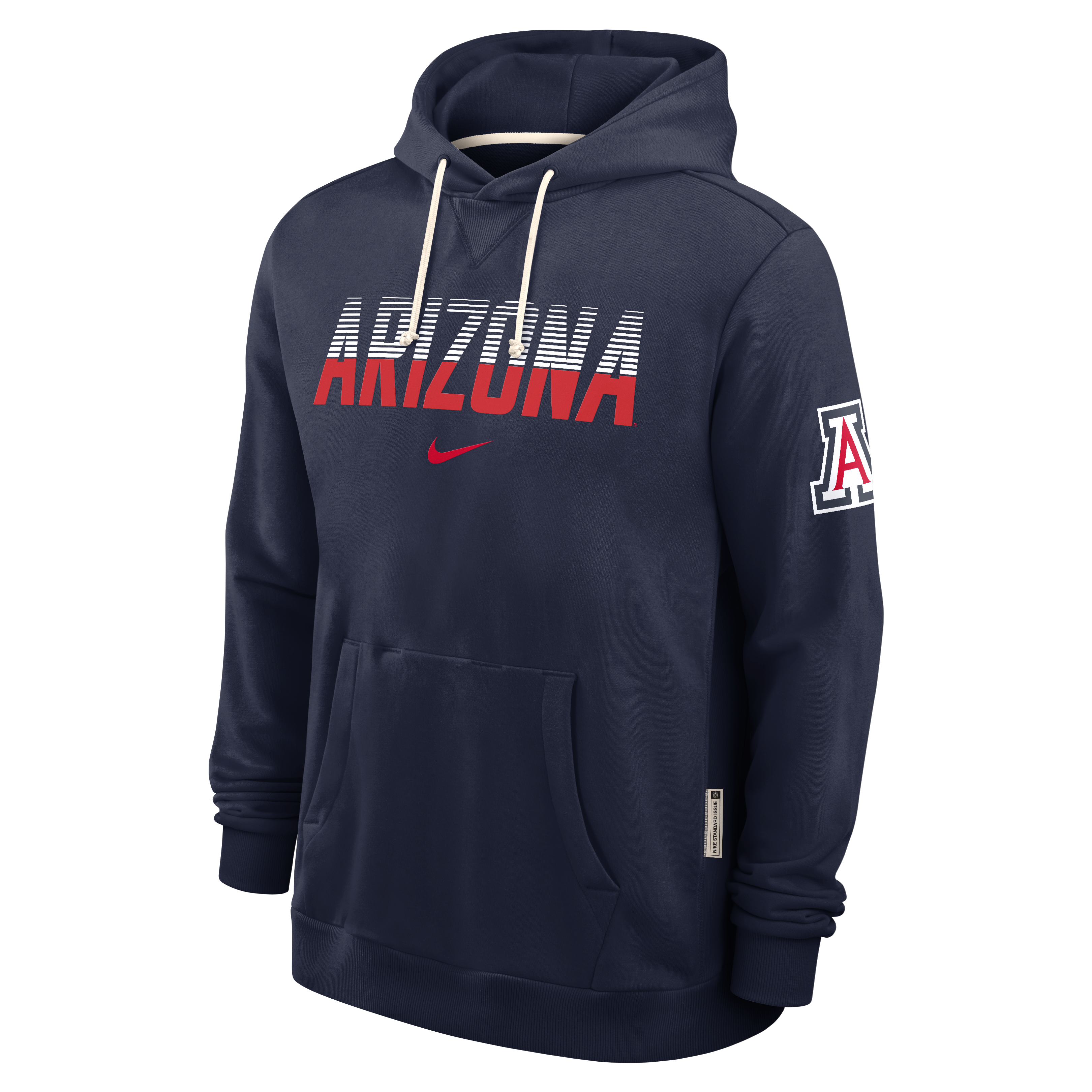 Men's Nike Navy Arizona Wildcats 2026 Sideline Standard Issue Dri-FIT Hoodie