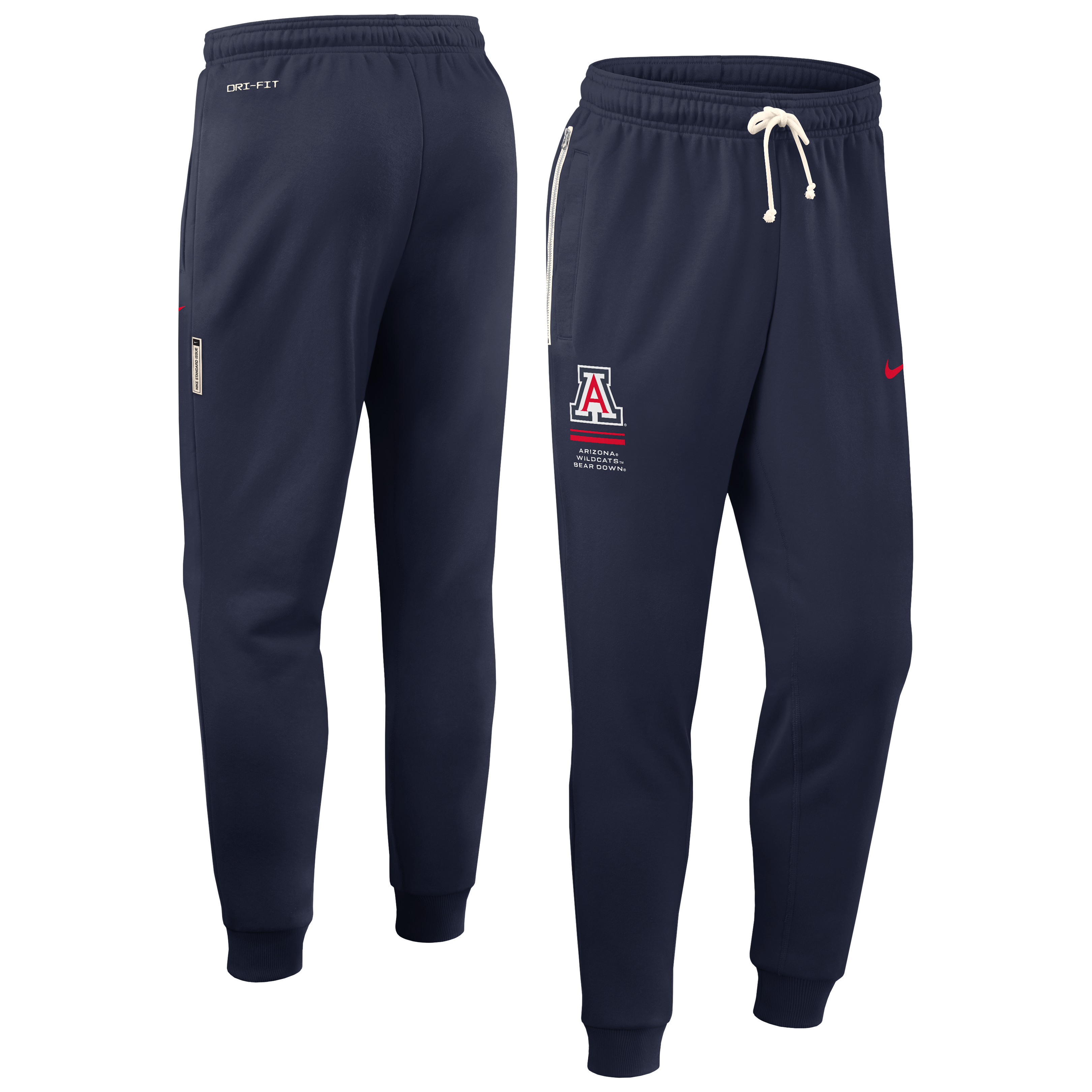 Men's Nike Navy Arizona Wildcats 2026 Sideline Standard Issue Dri-FIT Taper Pants