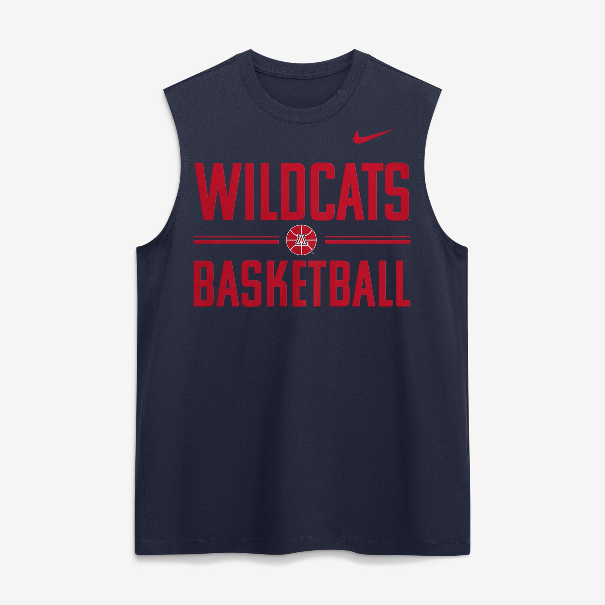 T-shirt sans manches Nike Navy Arizona Wildcats Courtside Legend pour homme