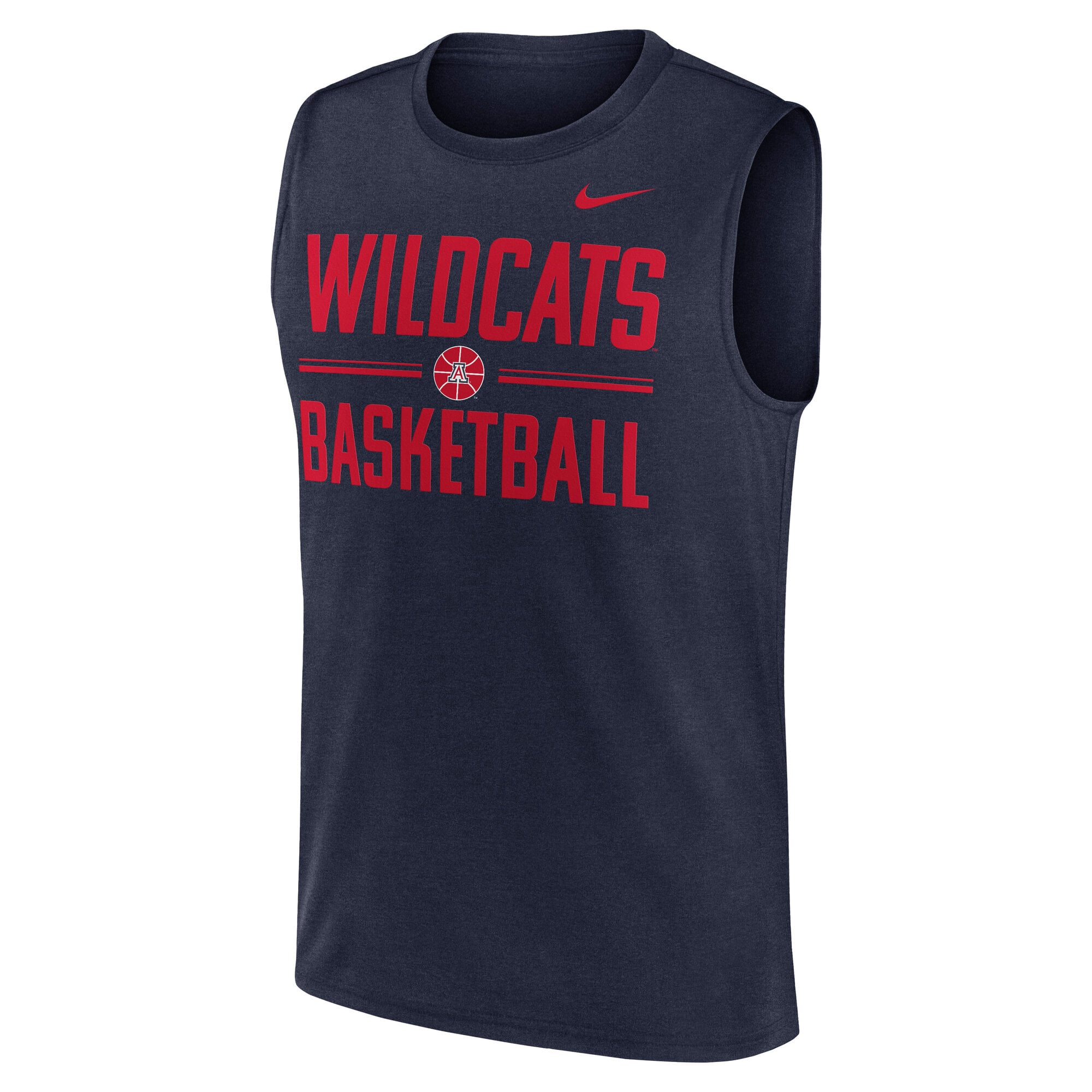 T-shirt sans manches Nike Navy Arizona Wildcats Courtside Legend pour homme