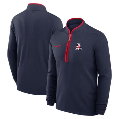 Arizona Wildcats Nike Courtside Victory Dri-FIT Half-Zip Pullover - Navy