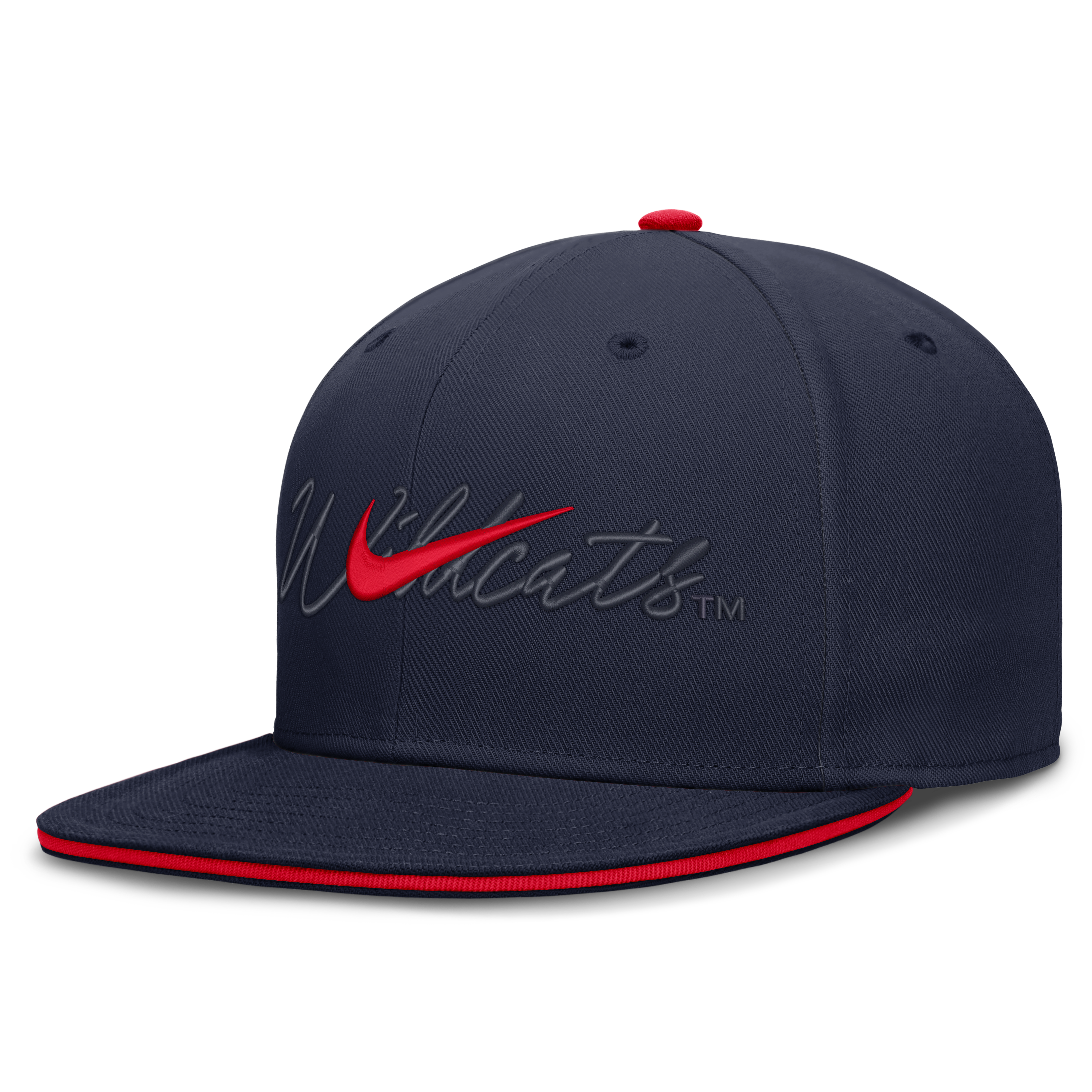 Casquette ajustée Nike Arizona Wildcats Dri-FIT Primetime Script bleu marine pour homme
