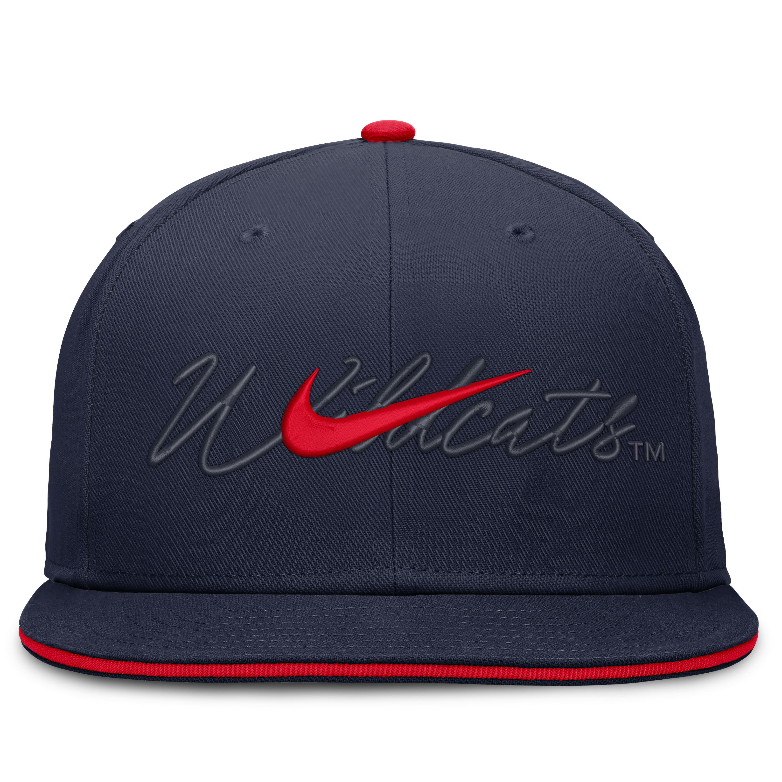 Casquette ajustée Nike Arizona Wildcats Dri-FIT Primetime Script bleu marine pour homme