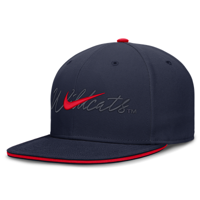 Arizona Wildcats Nike Dri-FIT Primetime Script Fitted Hat - Navy