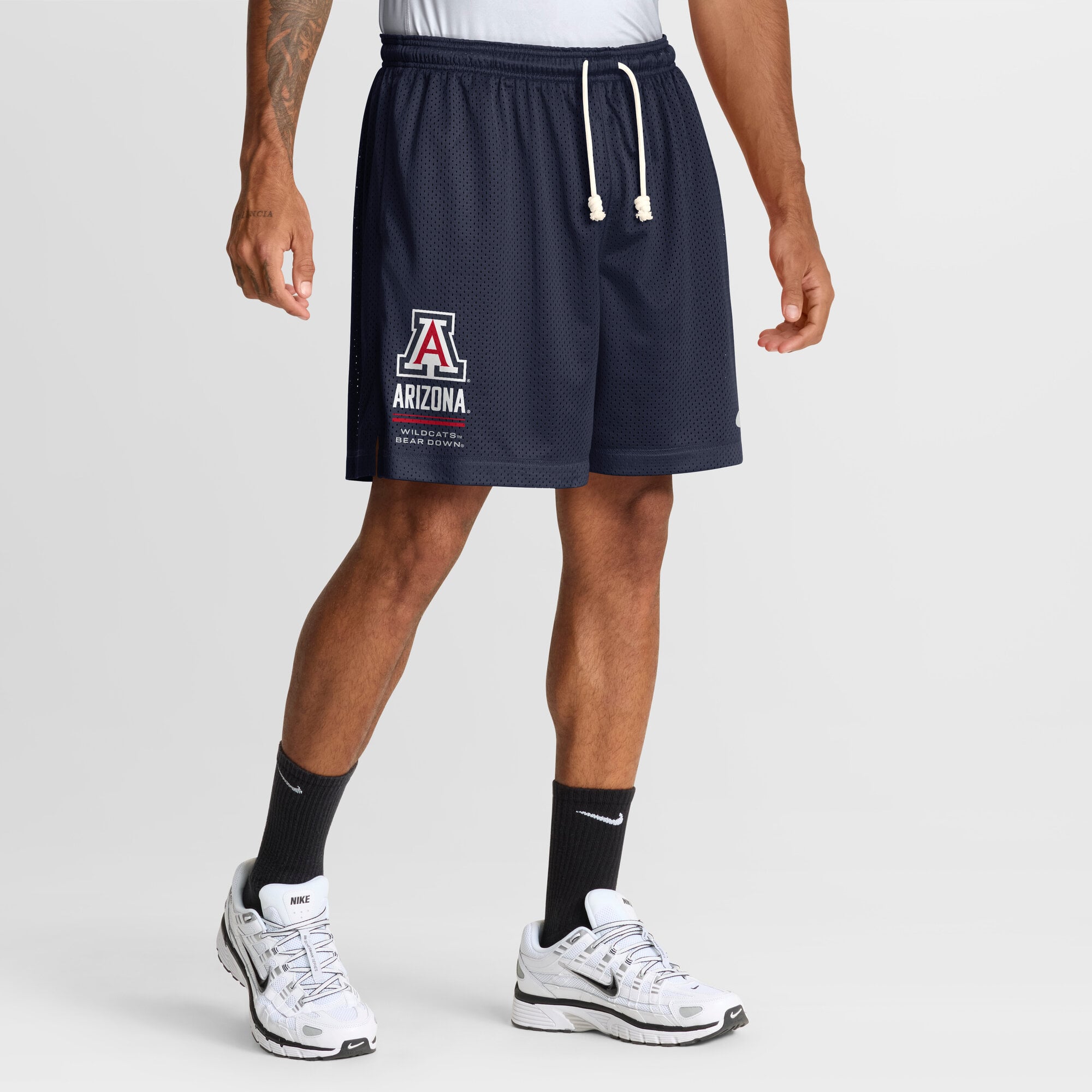 Men's Nike Navy/Anthracite Arizona Wildcats 2026 Sideline Standard Issue Reversible Dri-FIT Shorts