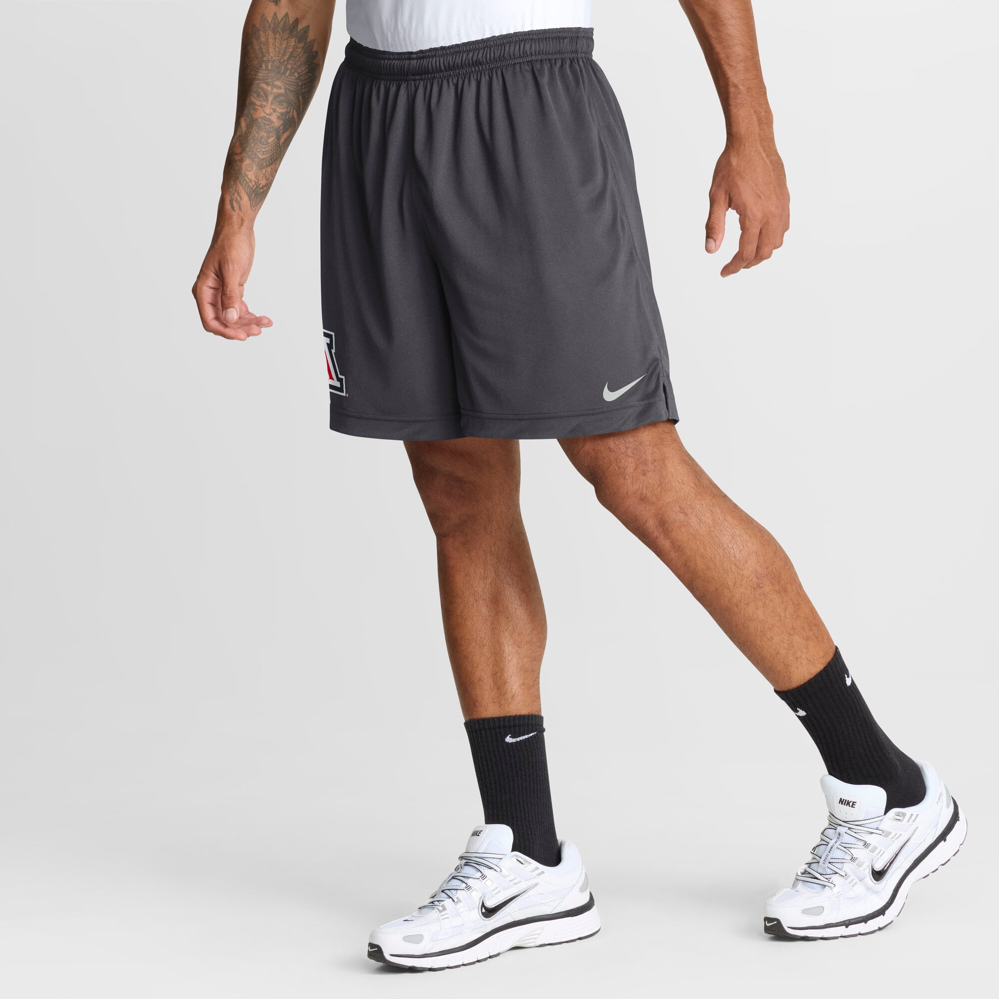 Men's Nike Navy/Anthracite Arizona Wildcats 2026 Sideline Standard Issue Reversible Dri-FIT Shorts