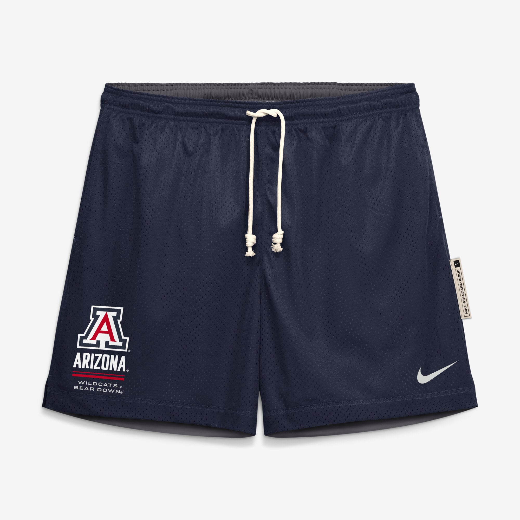 Men's Nike Navy/Anthracite Arizona Wildcats 2026 Sideline Standard Issue Reversible Dri-FIT Shorts