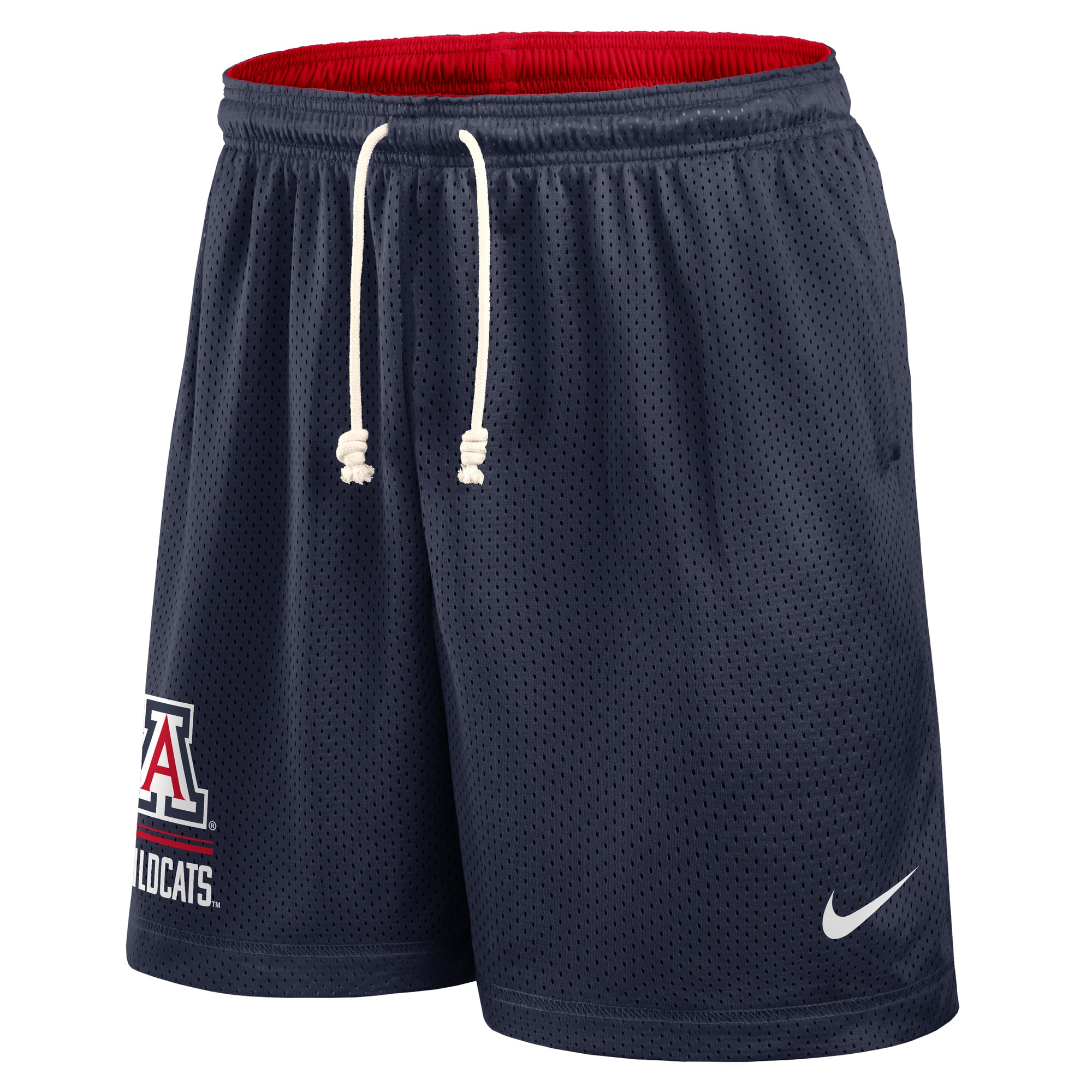 Short réversible Nike Dri-FIT bleu marine/rouge Arizona Wildcats Courtside pour homme