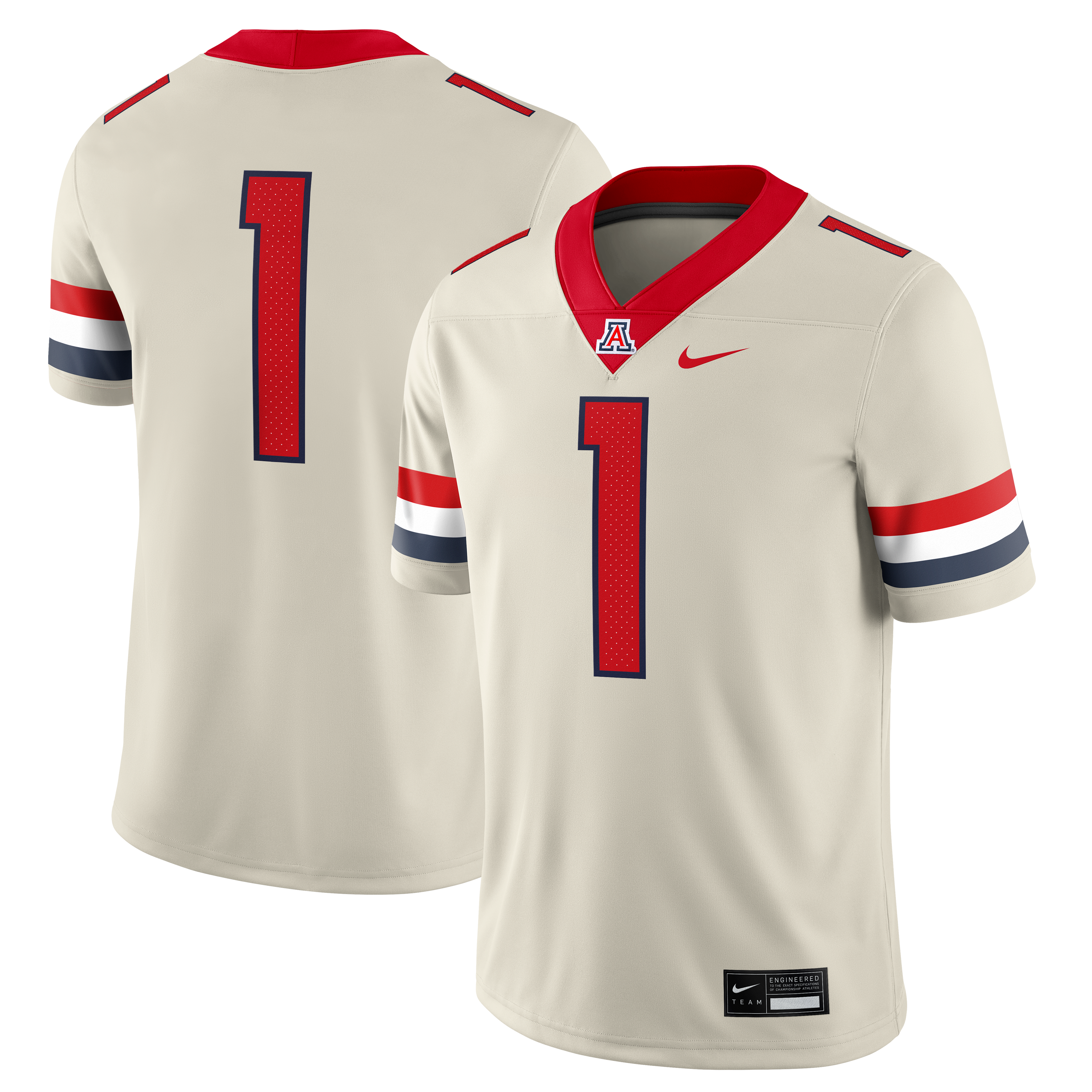 Men's Nike #1 Navy Arizona Wildcats Home Game Football Jersey