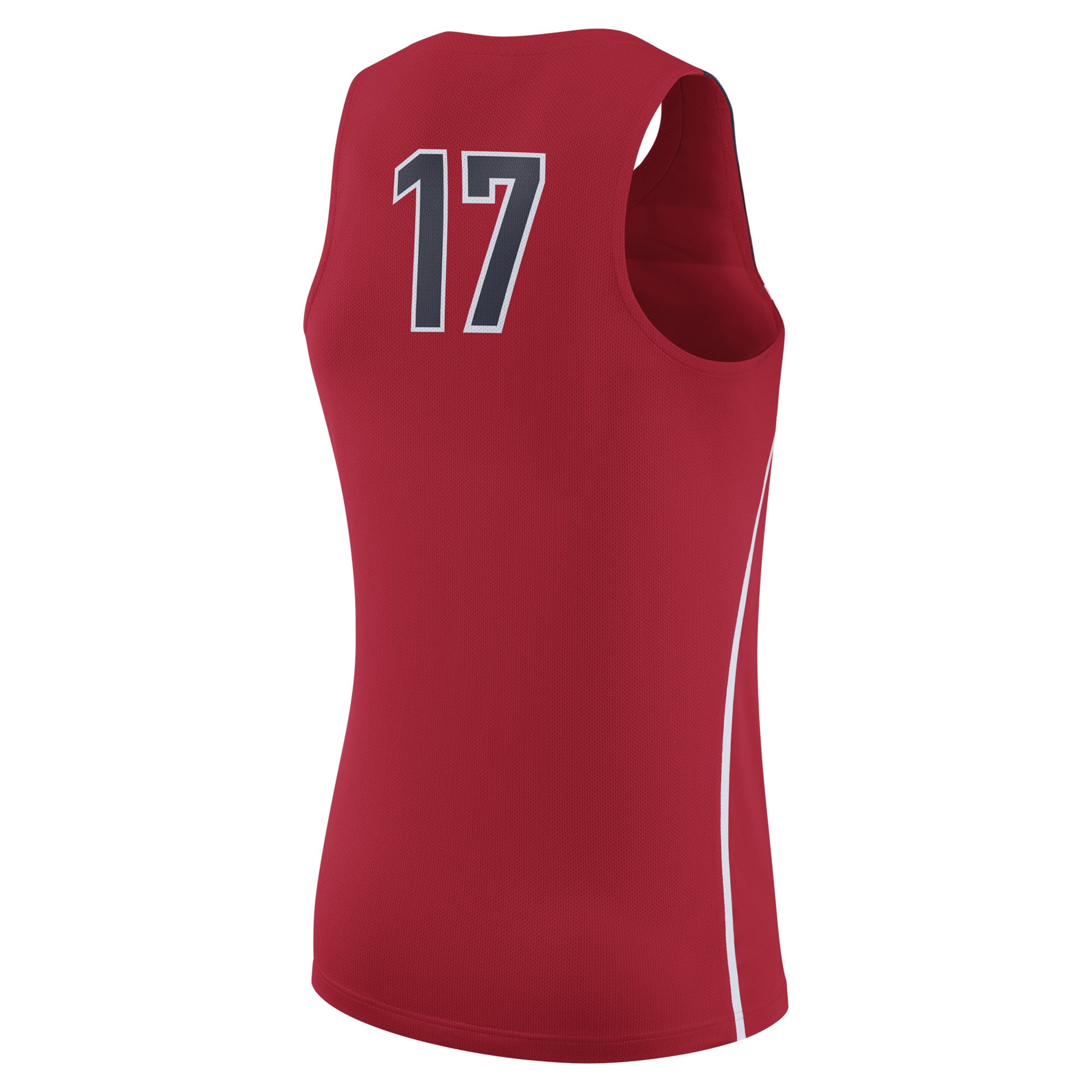 Men's Nike #17 Red Arizona Wildcats Authentic Basketball Jersey