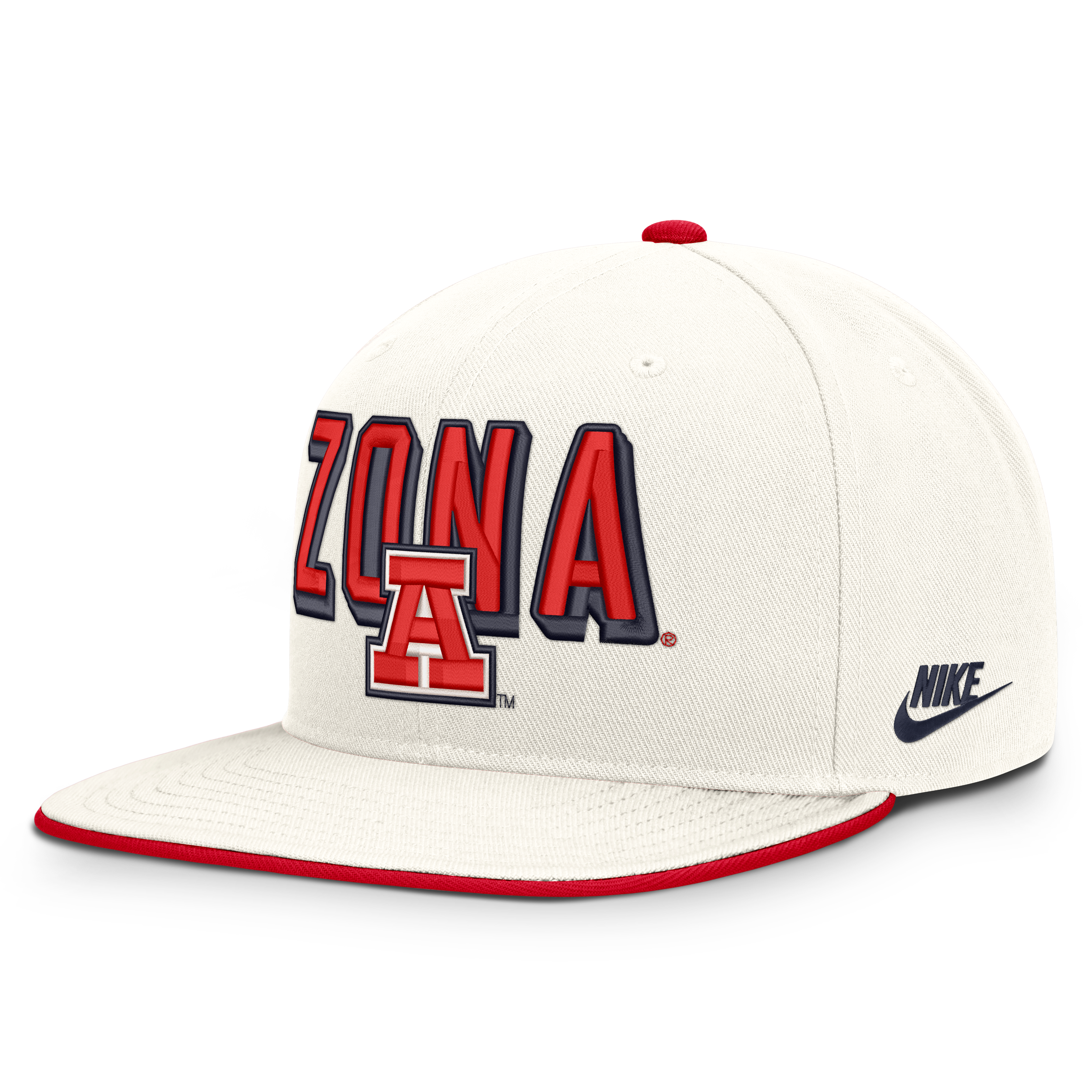 Casquette snapback Nike Pro blanche Arizona Wildcats Legacy Letter & Mascot pour homme