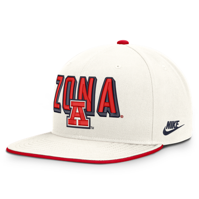  Arizona Wildcats Nike Legacy Letter & Mascot Pro Snapback Hat - White